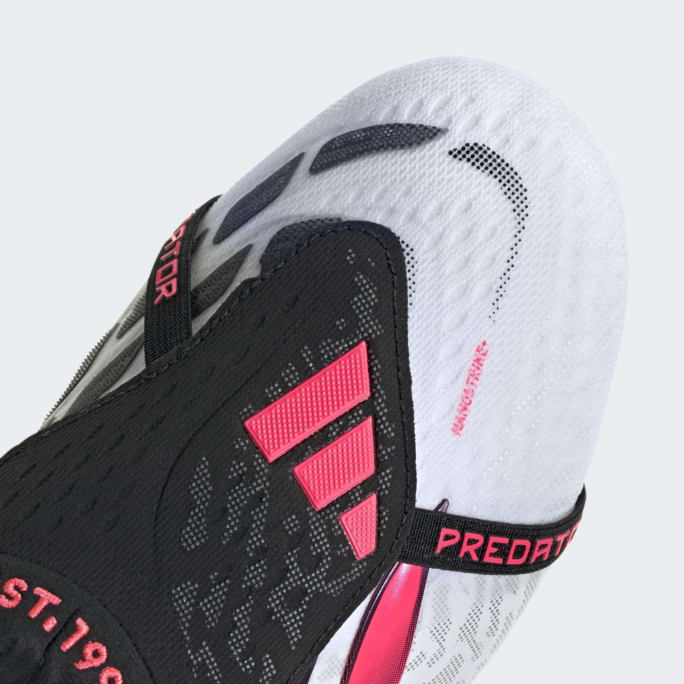 Unisex Predator Elite Fold-Over Tongue Firm Ground Football Boots, White, A701_ONE, large image number 4