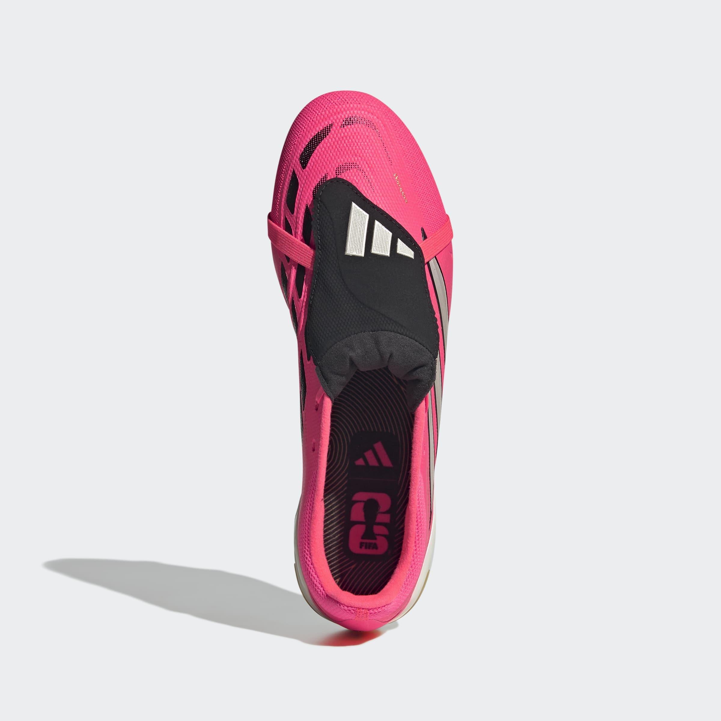 Unisex PREDATOR LEAGUE Fold-Over Tongue Firm Ground Football Boots, Pink, A701_ONE, large image number 1