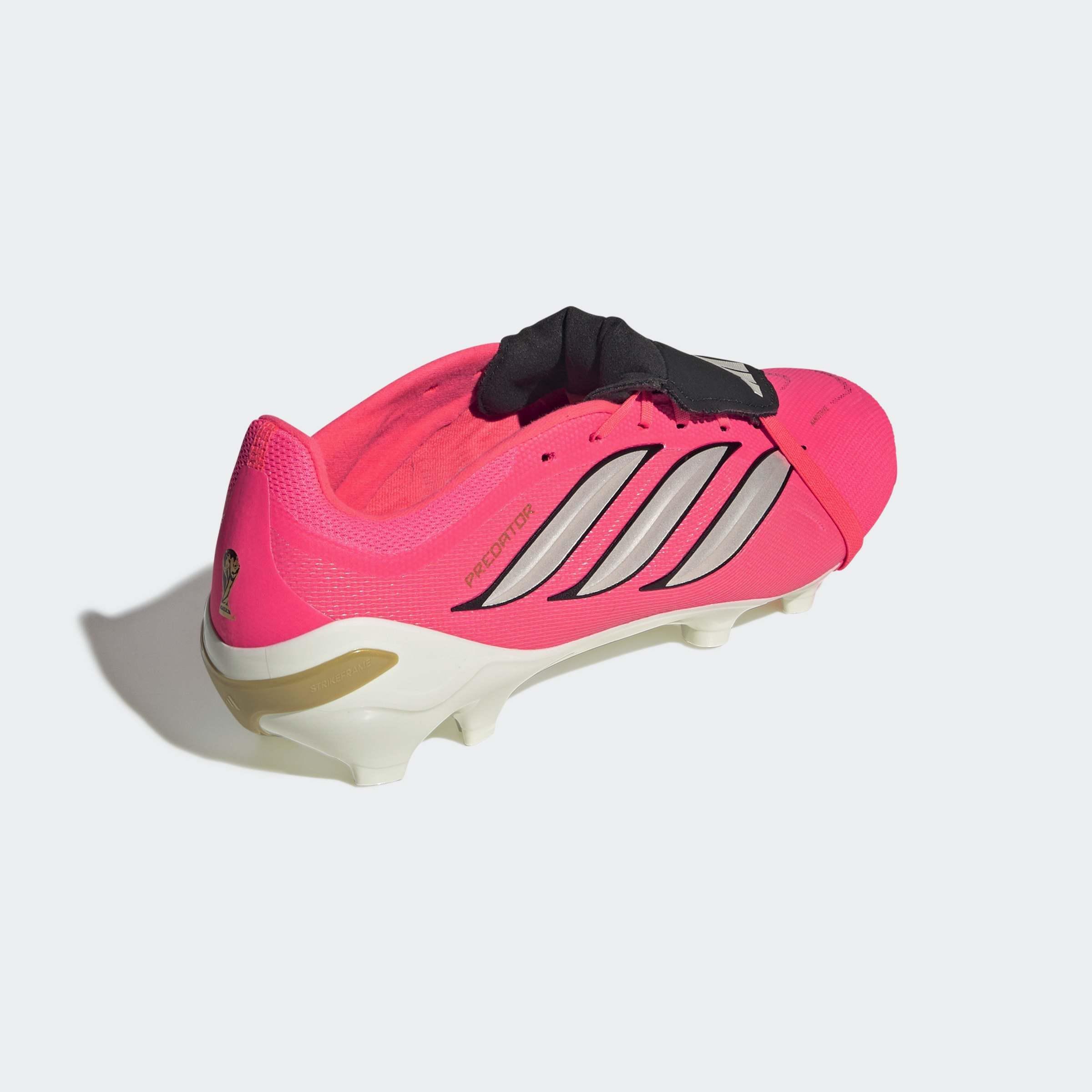 Unisex PREDATOR LEAGUE Fold-Over Tongue Firm Ground Football Boots, Pink, A701_ONE, large image number 3