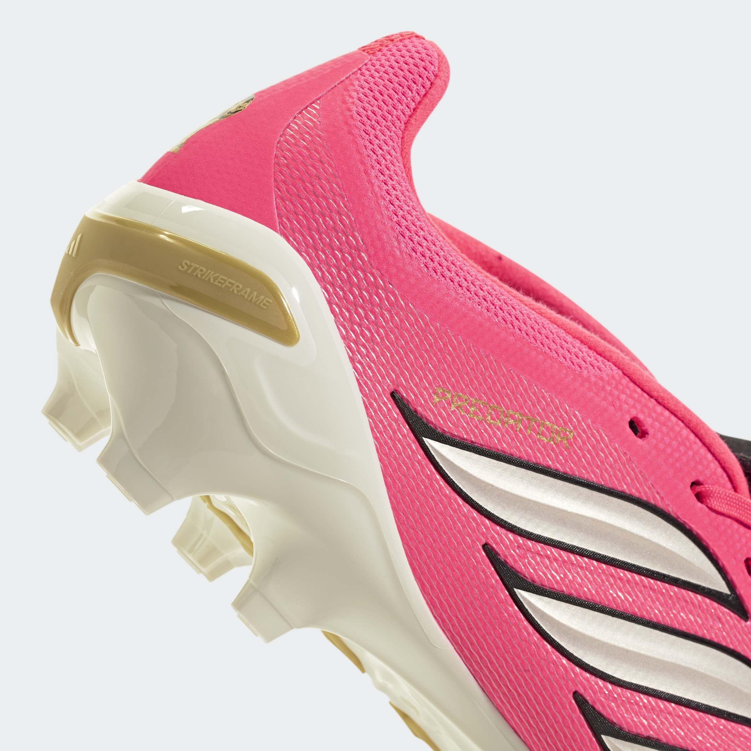 Unisex PREDATOR LEAGUE Fold-Over Tongue Firm Ground Football Boots, Pink, A701_ONE, large image number 4