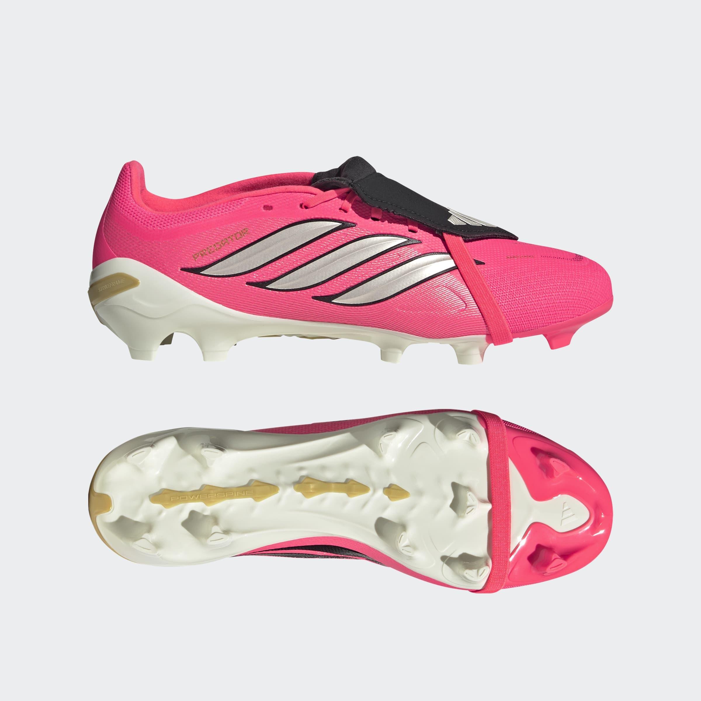 Unisex PREDATOR LEAGUE Fold-Over Tongue Firm Ground Football Boots, Pink, A701_ONE, large image number 6