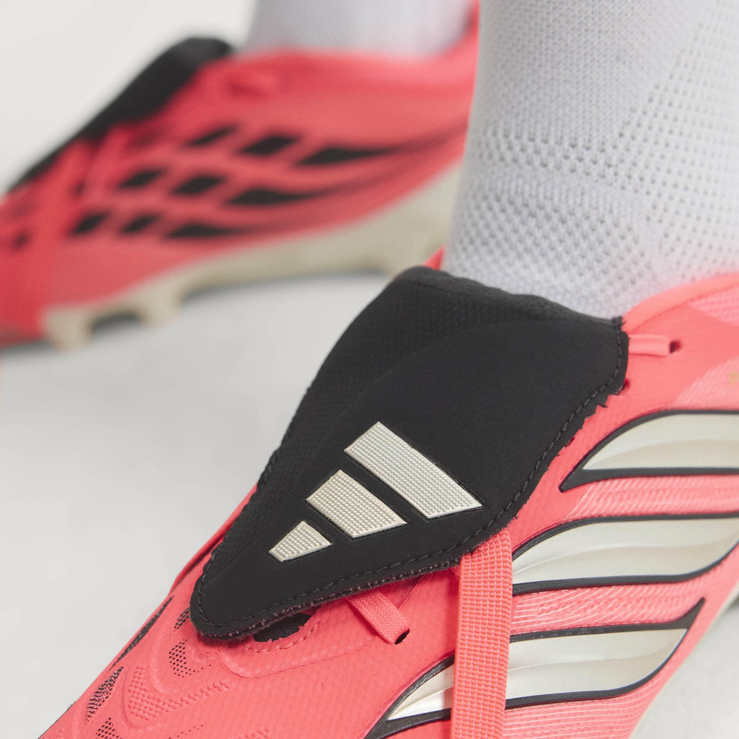 Unisex PREDATOR LEAGUE Fold-Over Tongue Firm Ground Football Boots, Pink, A701_ONE, large image number 9