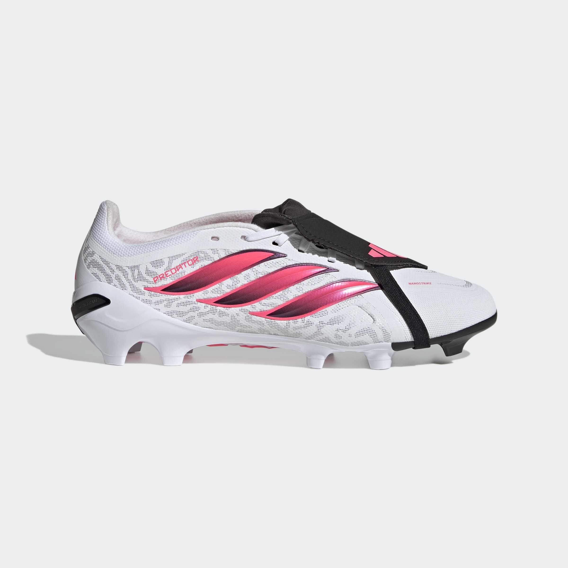 Unisex Predator League Fold-Over Tongue Firm Ground Football Boots, White