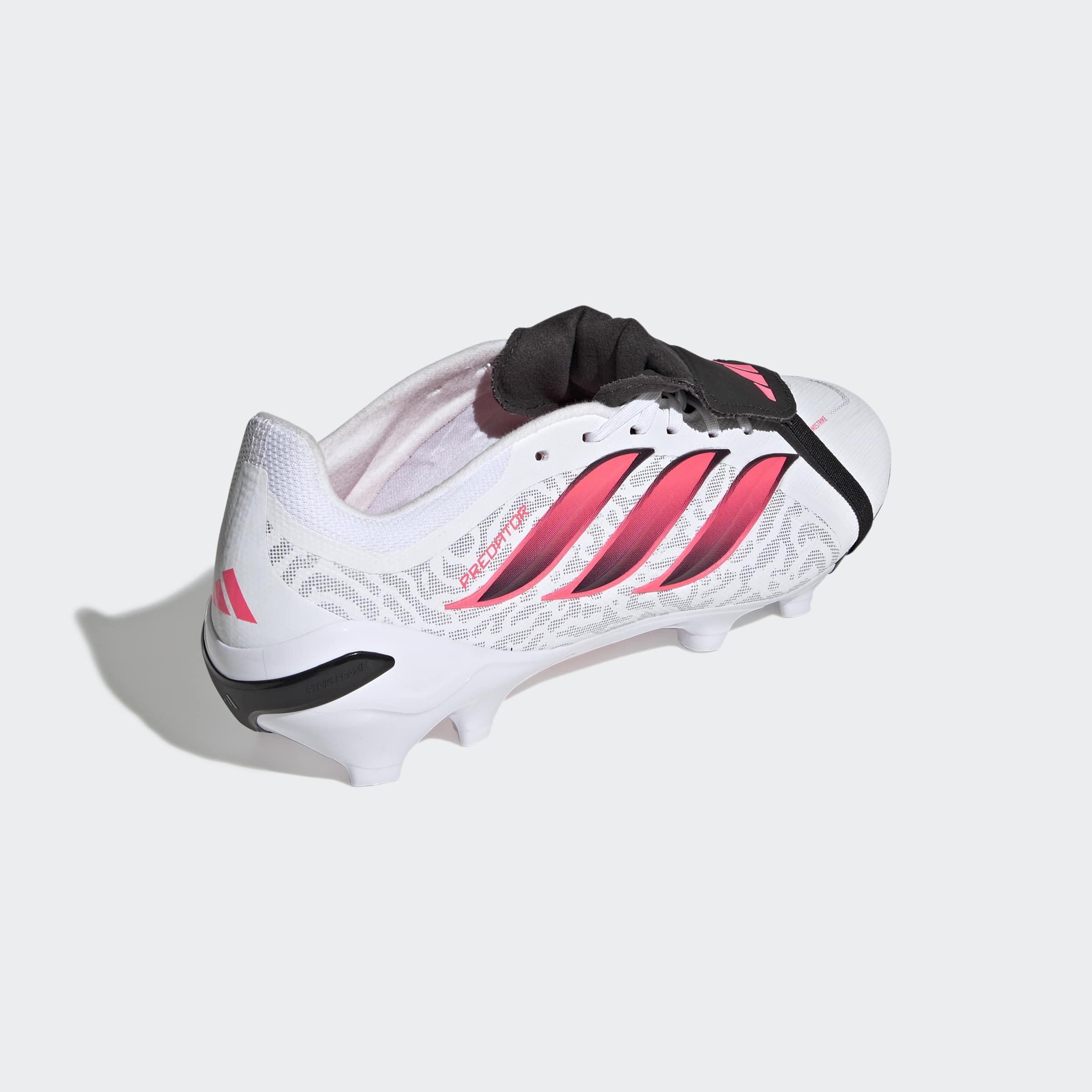 Unisex Predator League Fold-Over Tongue Firm Ground Football Boots, White, A701_ONE, large image number 3