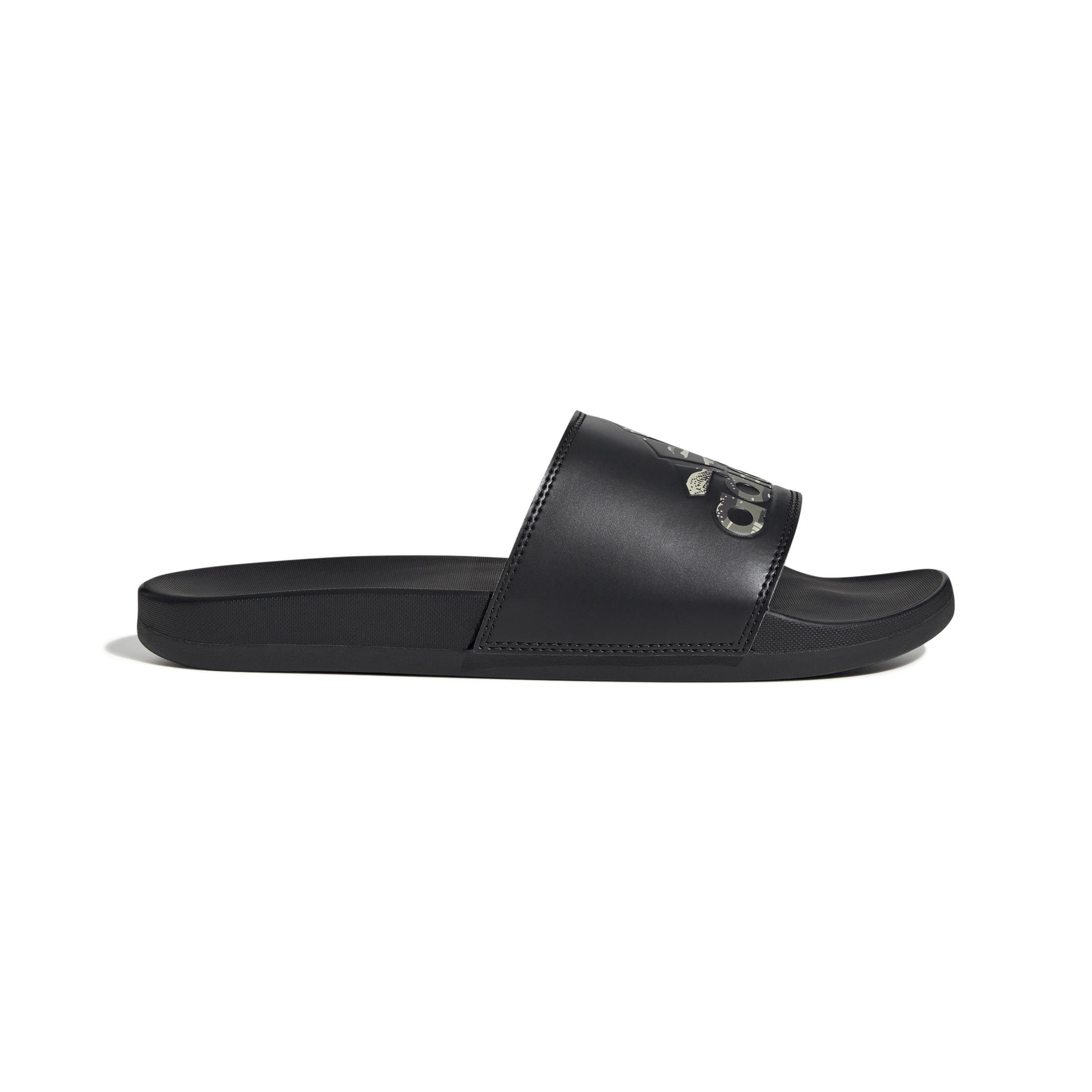 Unisex Adilette Comfort Slides, Black, A701_ONE, large image number 0