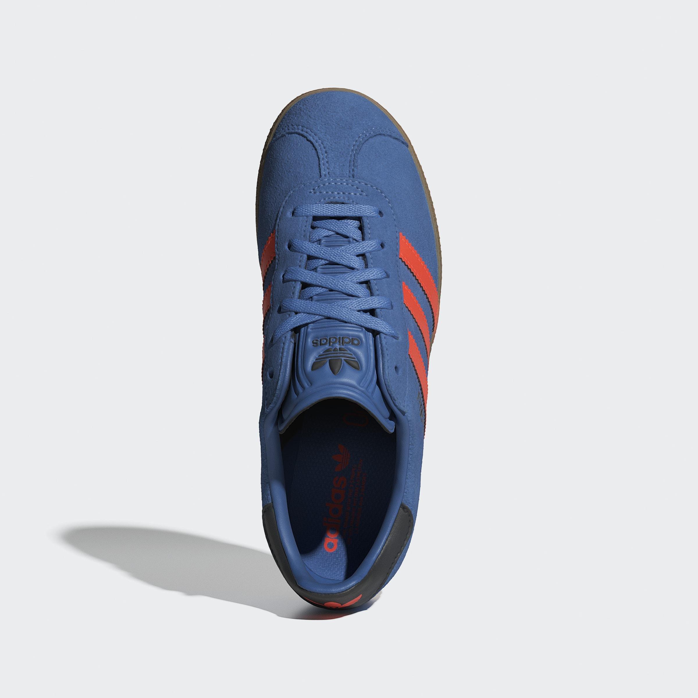 Kids Unisex Gazelle Shoes, Blue, A701_ONE, large image number 1
