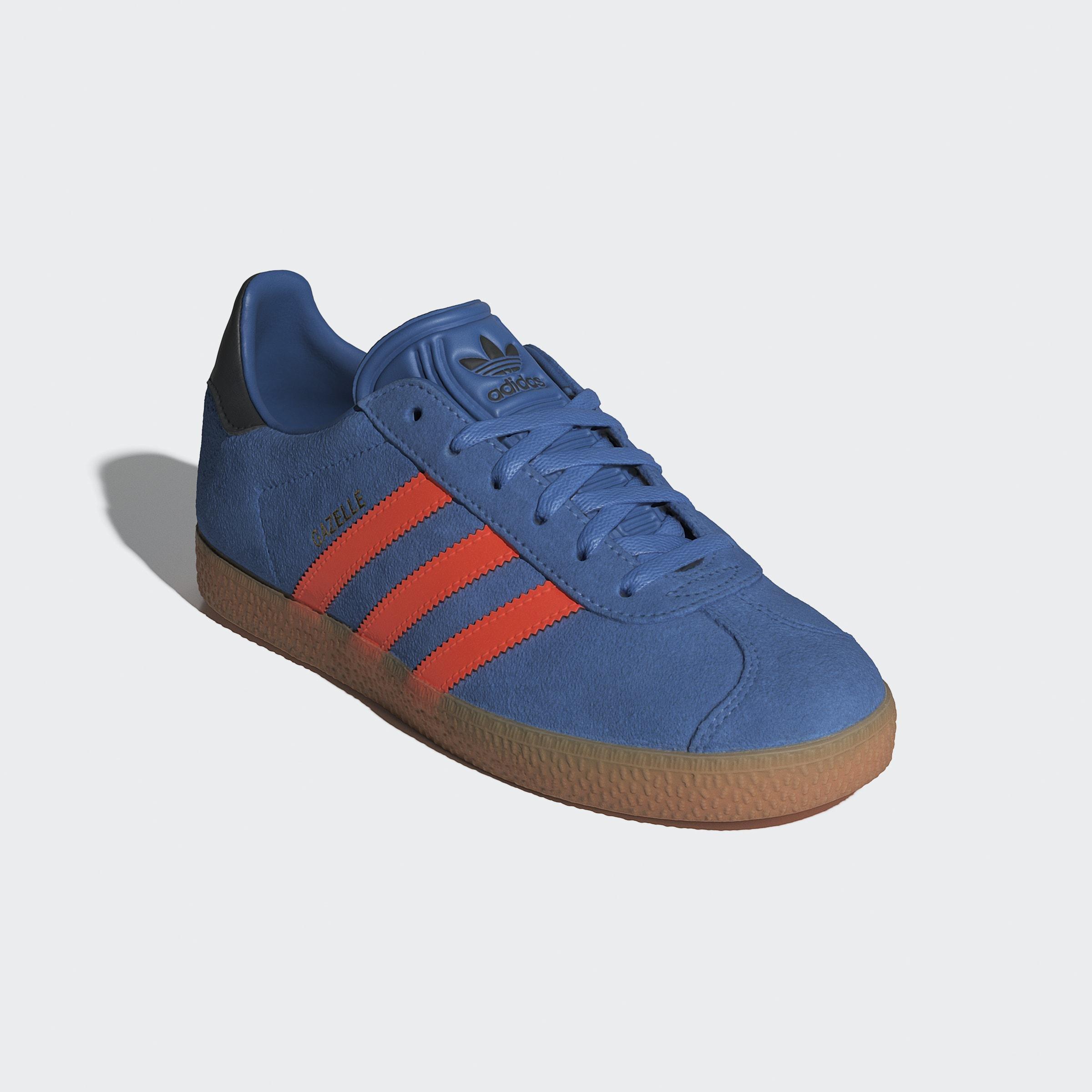 Kids Unisex Gazelle Shoes, Blue, A701_ONE, large image number 2