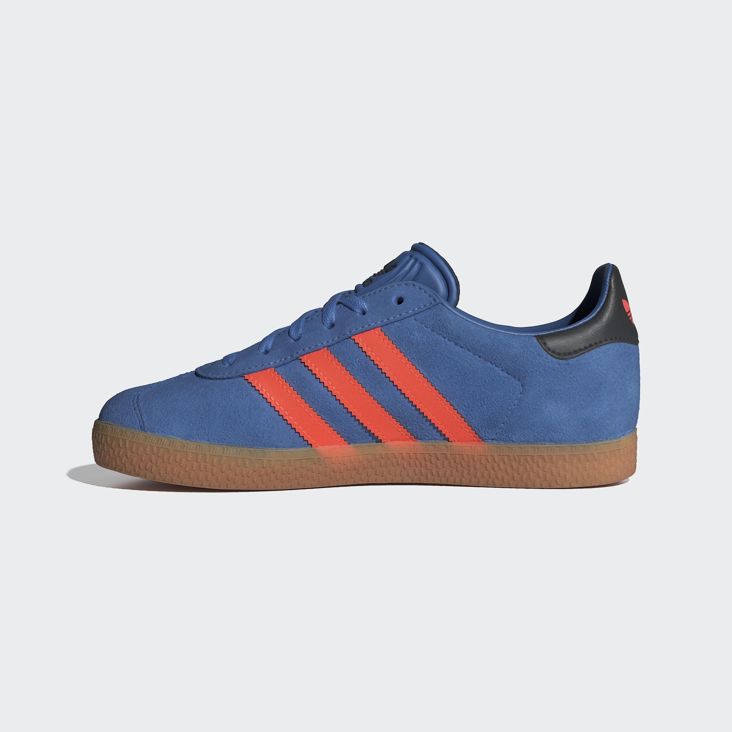 Kids Unisex Gazelle Shoes, Blue, A701_ONE, large image number 8