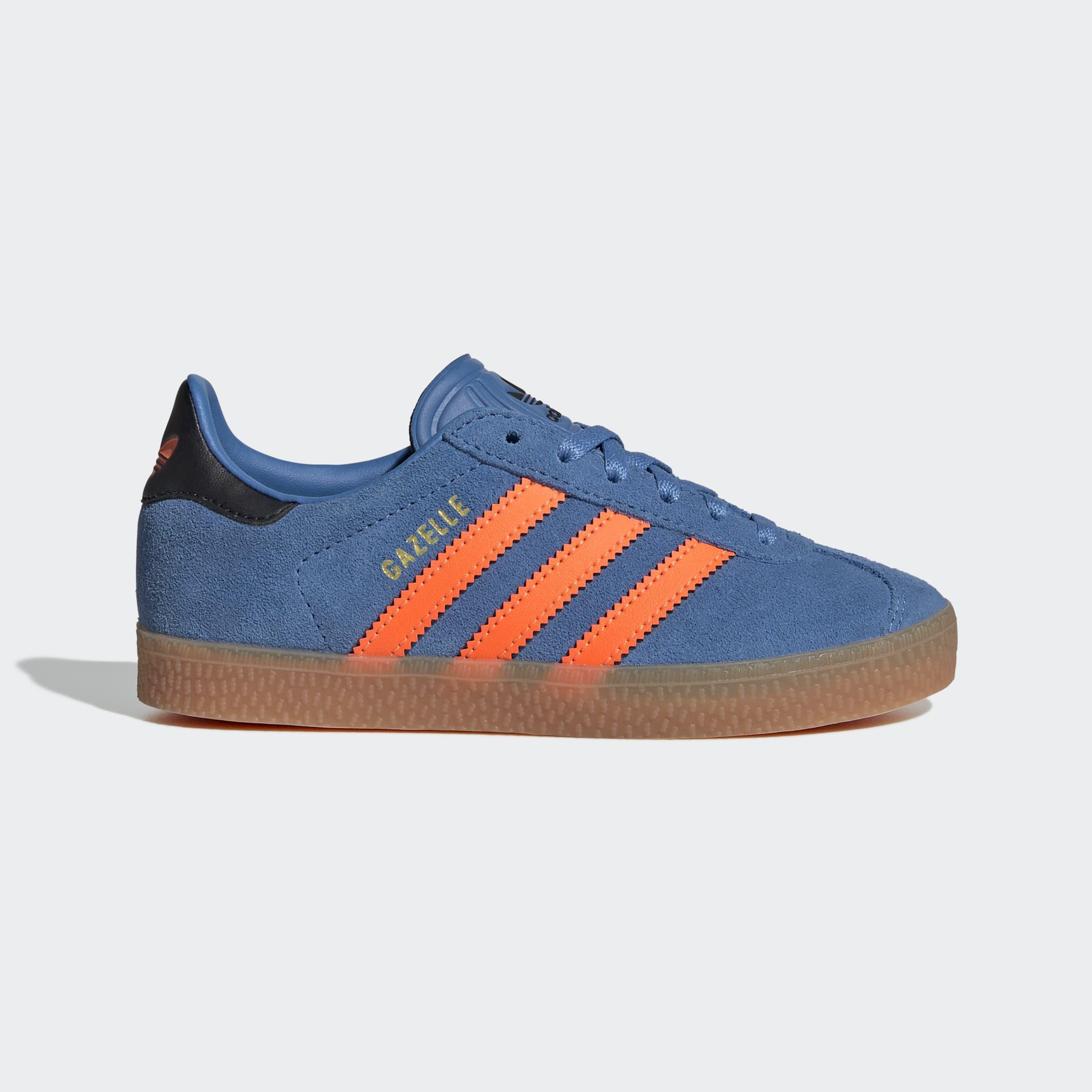 Kids Unisex Gazelle Shoes, Blue, A701_ONE, large image number 0