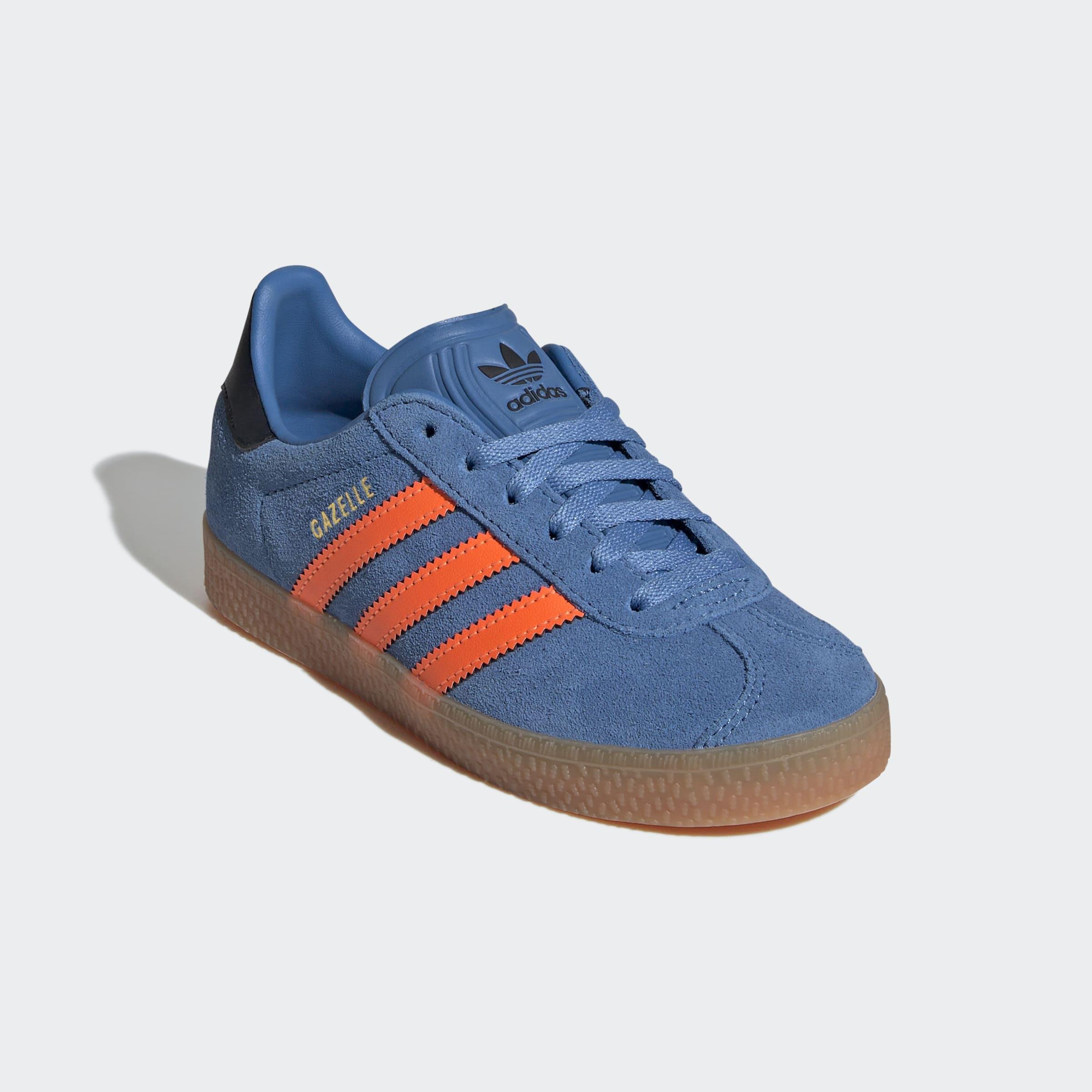 Kids Unisex Gazelle Shoes, Blue, A701_ONE, large image number 2