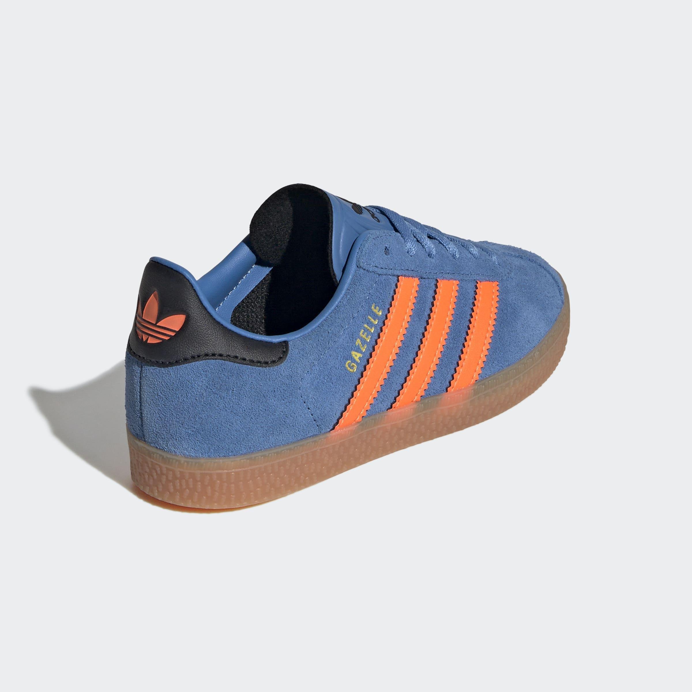 Kids Unisex Gazelle Shoes, Blue, A701_ONE, large image number 3