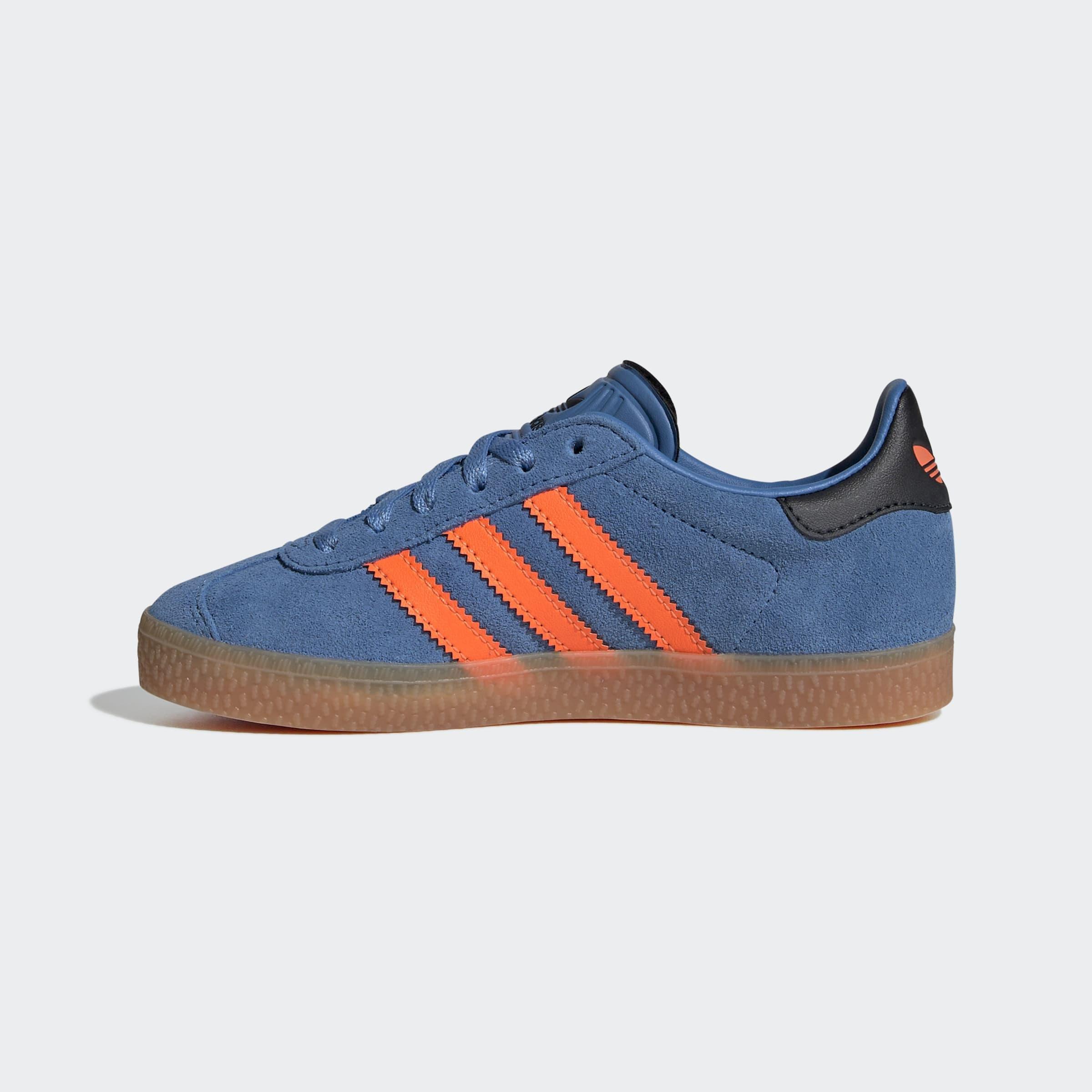 Kids Unisex Gazelle Shoes, Blue, A701_ONE, large image number 8