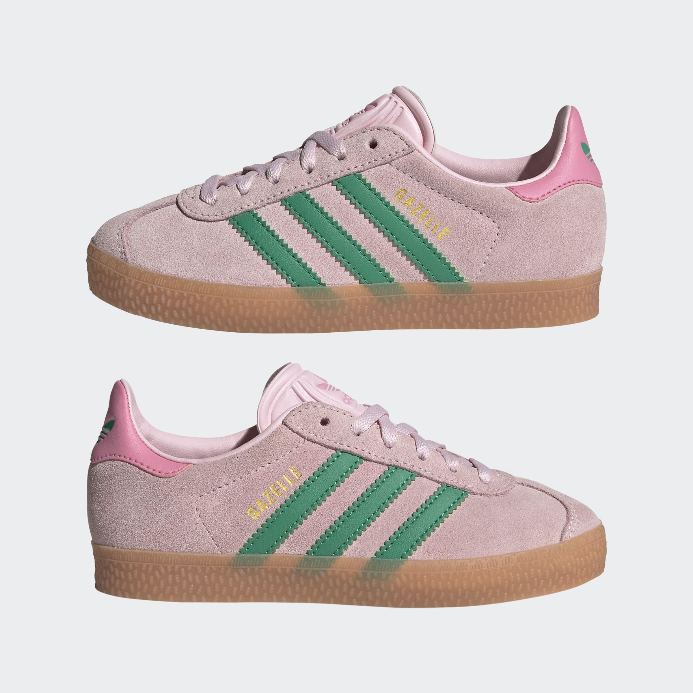 Kids Unisex Gazelle Shoes, Pink, A701_ONE, large image number 7