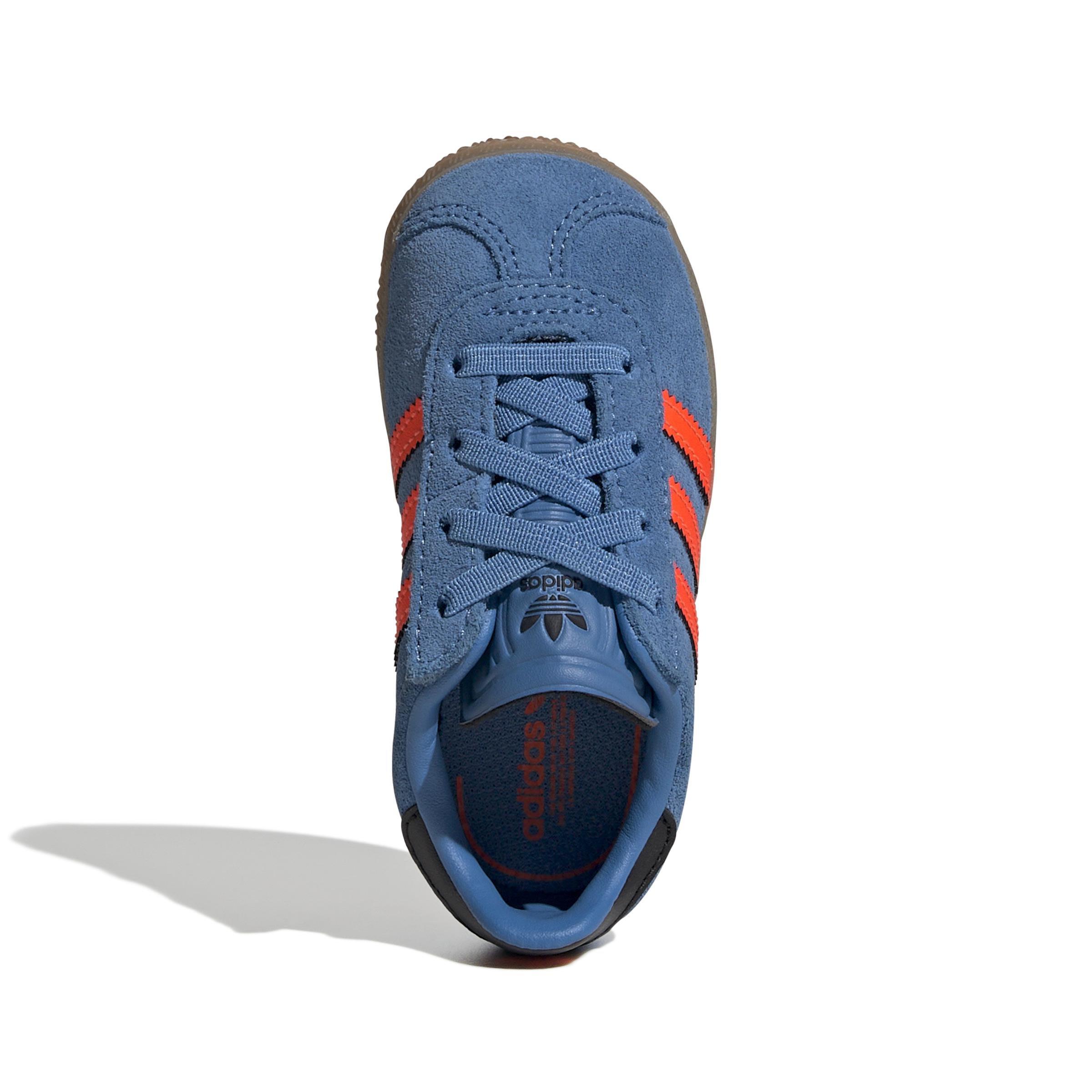Unisex Kids Gazelle Comfort Closure Elastic Laces Shoes, Blue, , large image number 1