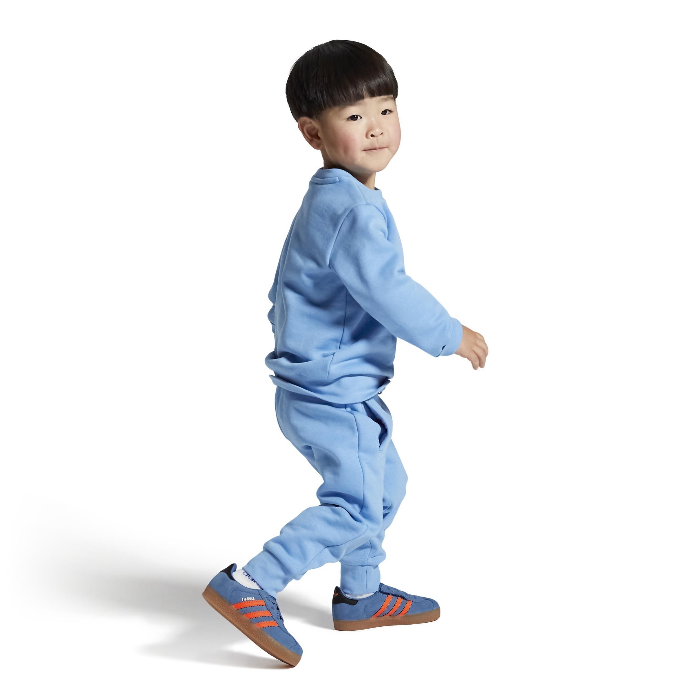 Unisex Kids Gazelle Comfort Closure Elastic Laces Shoes, Blue, , large image number 2