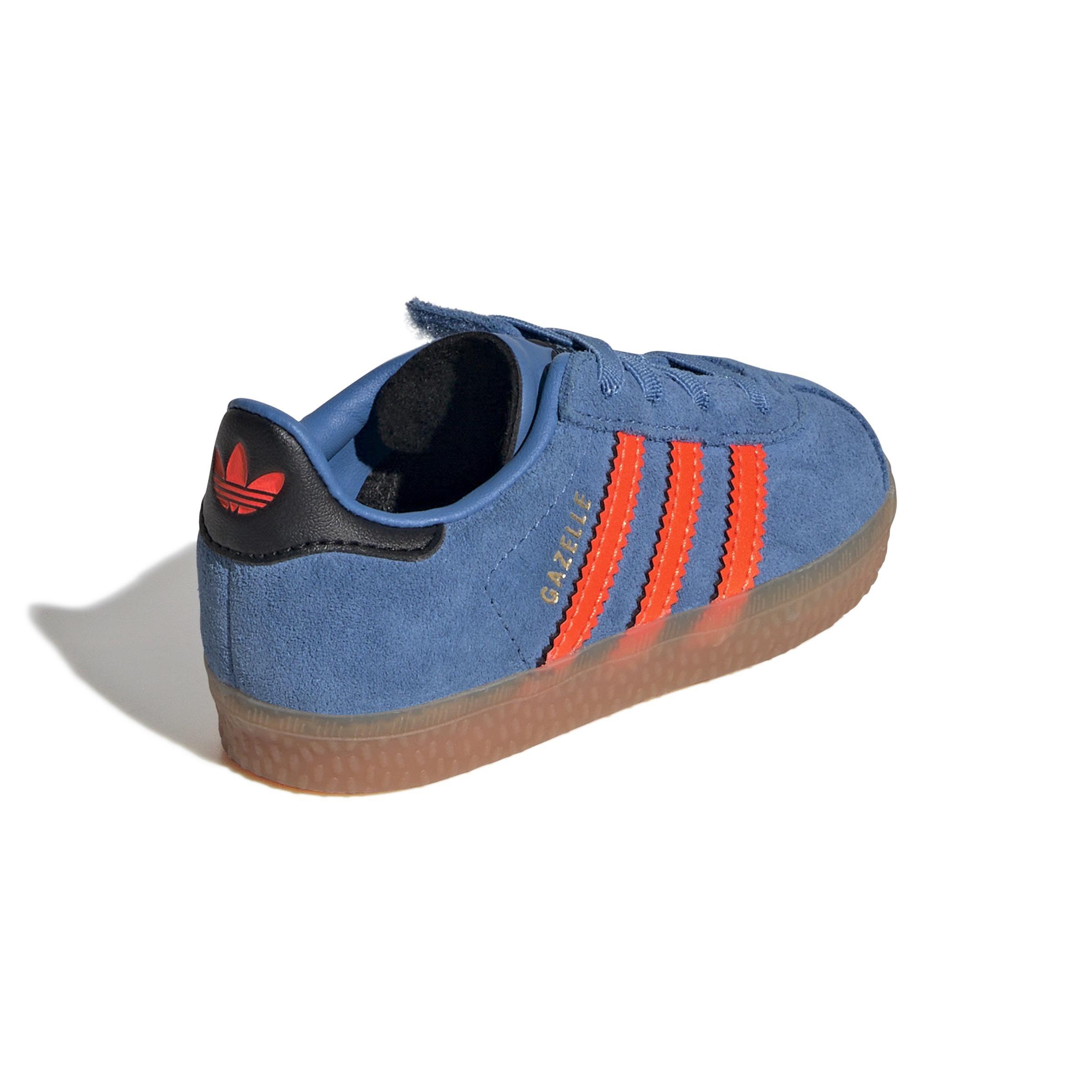 Unisex Gazelle Comfort Closure Elastic Laces Shoes Kids, Blue, A701_ONE, large image number 4