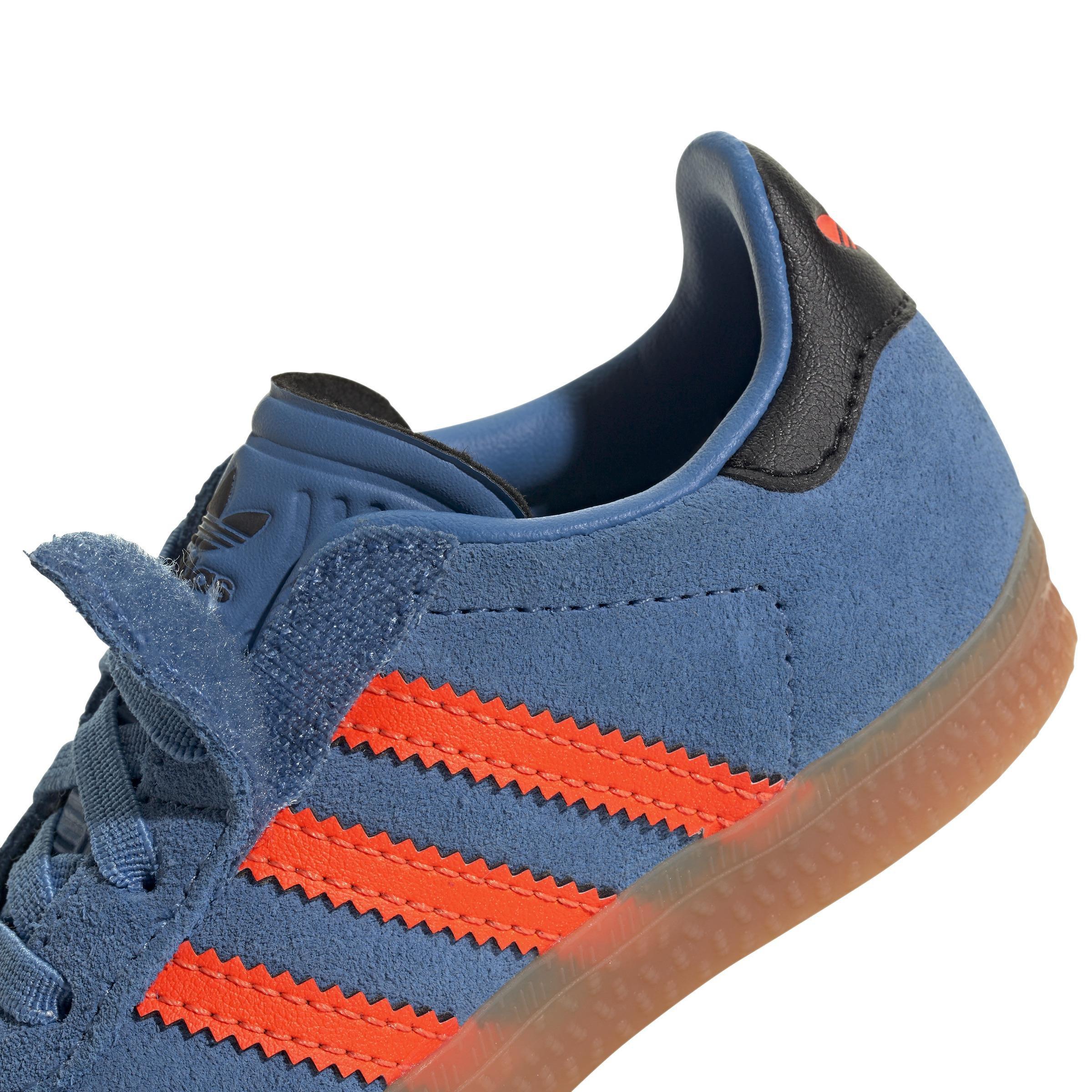 Unisex Kids Gazelle Comfort Closure Elastic Laces Shoes, Blue, , large image number 6