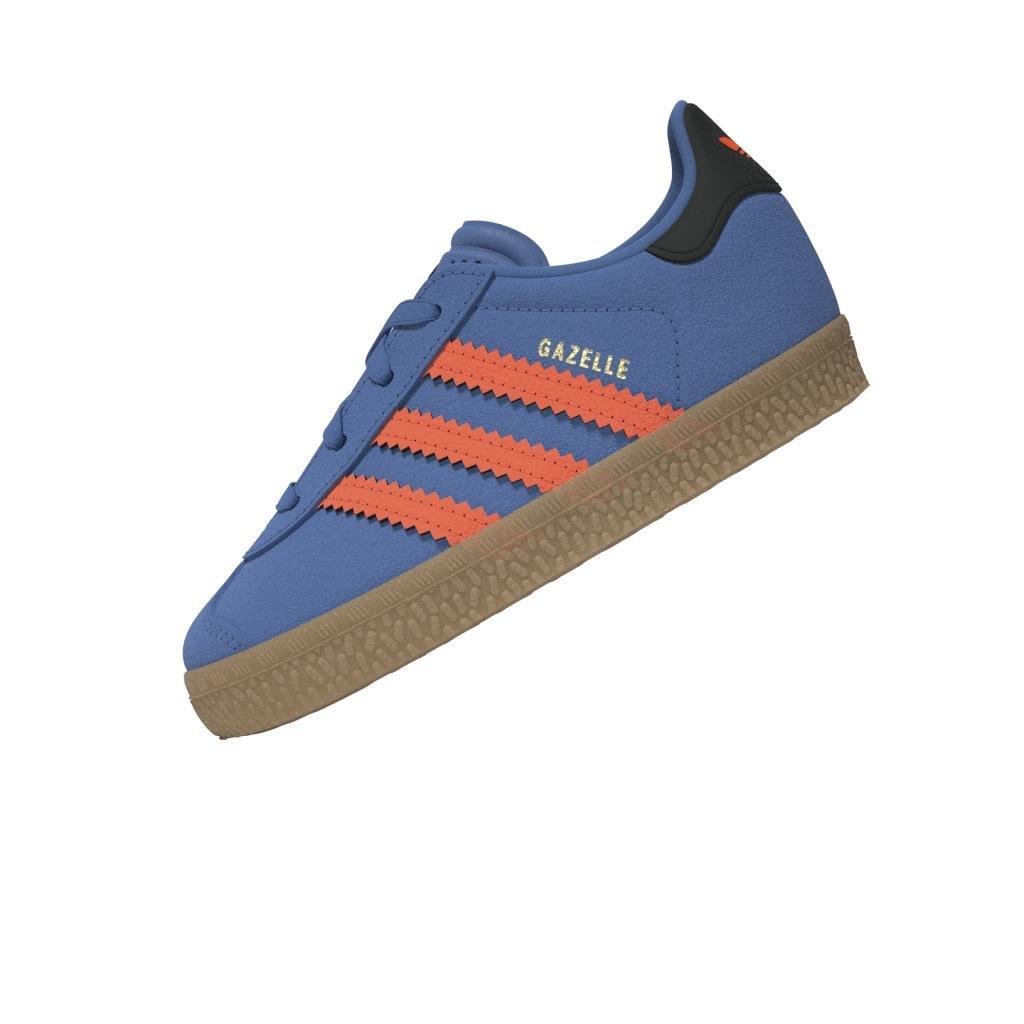 Unisex Gazelle Comfort Closure Elastic Laces Shoes Kids, Blue, A701_ONE, large image number 8