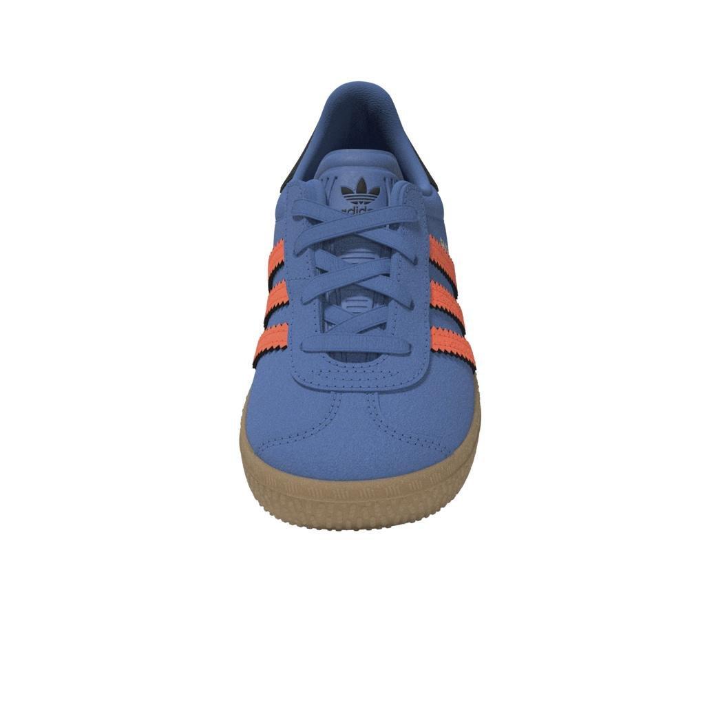 Unisex Gazelle Comfort Closure Elastic Laces Shoes Kids, Blue, A701_ONE, large image number 11