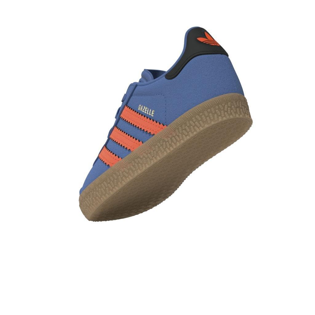 Unisex Gazelle Comfort Closure Elastic Laces Shoes Kids, Blue, A701_ONE, large image number 12