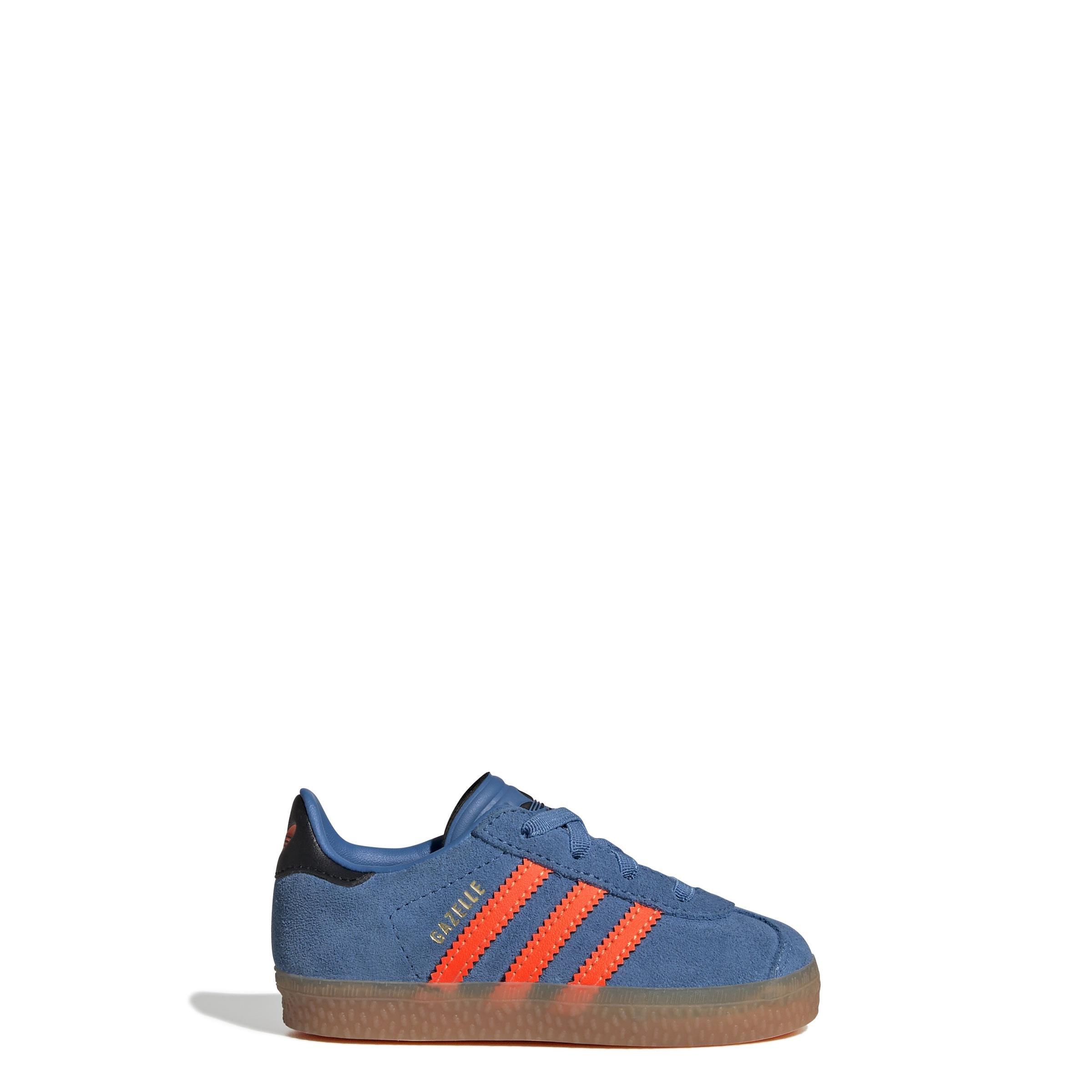 Unisex Kids Gazelle Comfort Closure Elastic Laces Shoes, Blue, , large image number 13