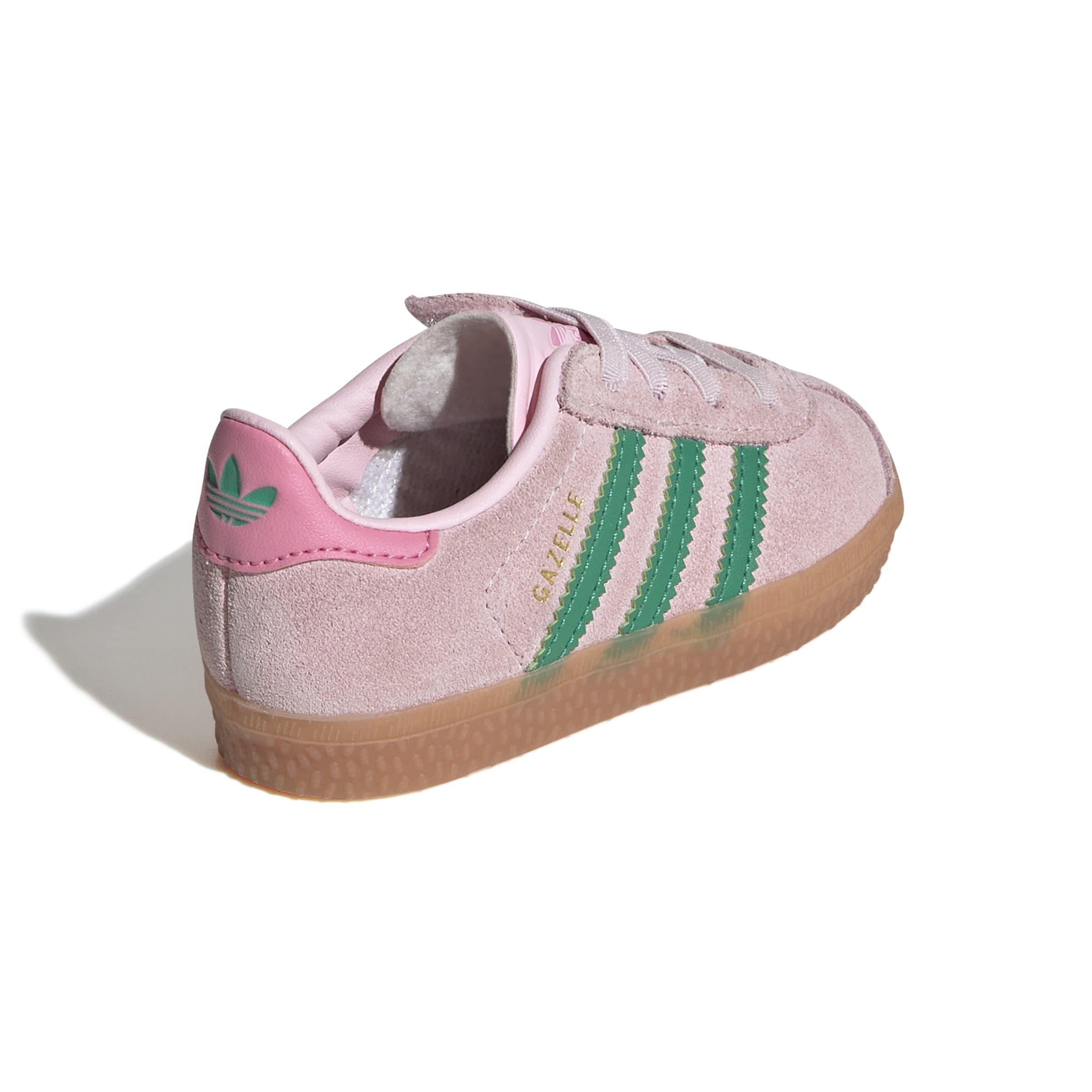 Kids Unisex Gazelle Comfort Closure Elastic Laces Shoes, Pink, , large image number 4