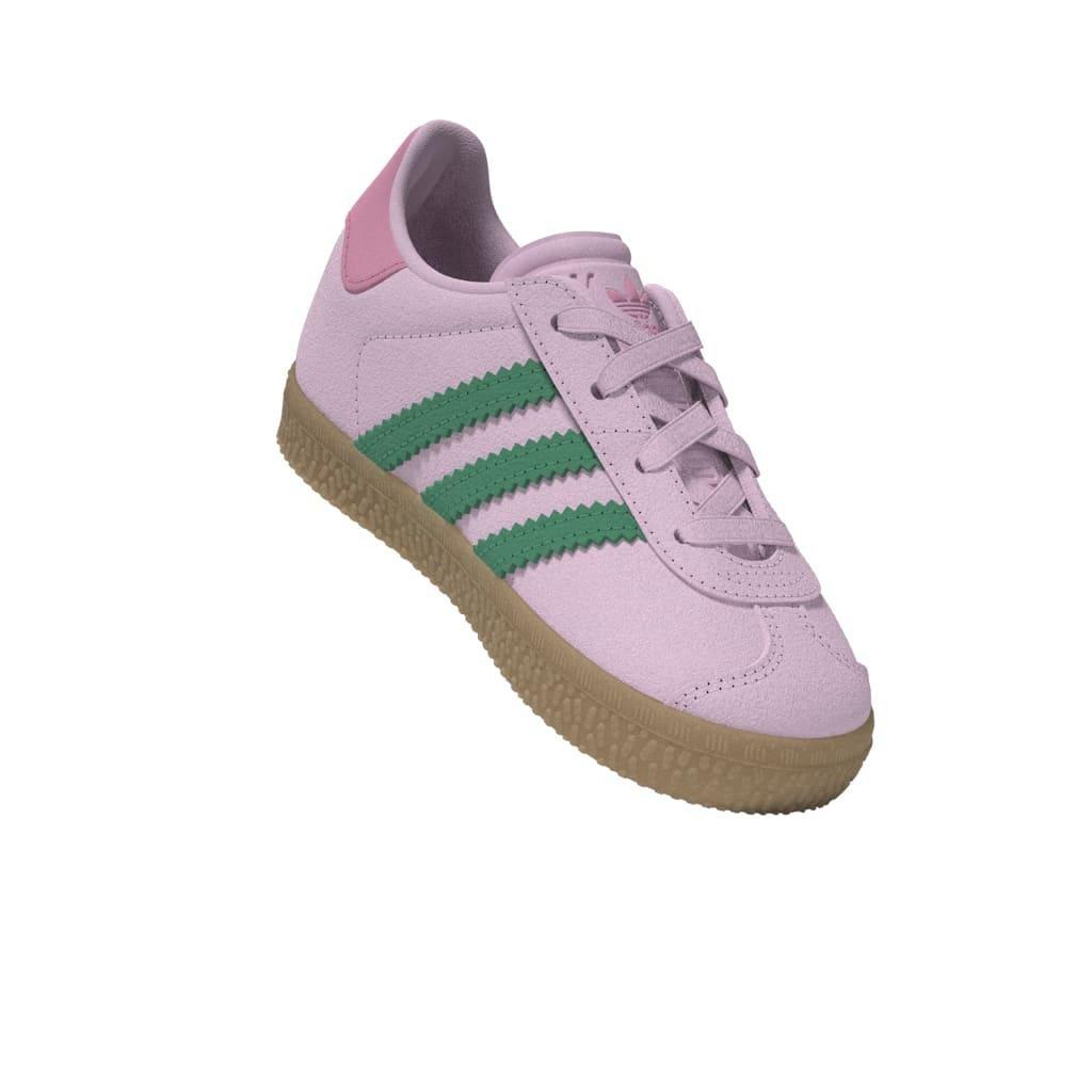 Kids Unisex Gazelle Comfort Closure Elastic Laces Shoes, Pink, , large image number 11