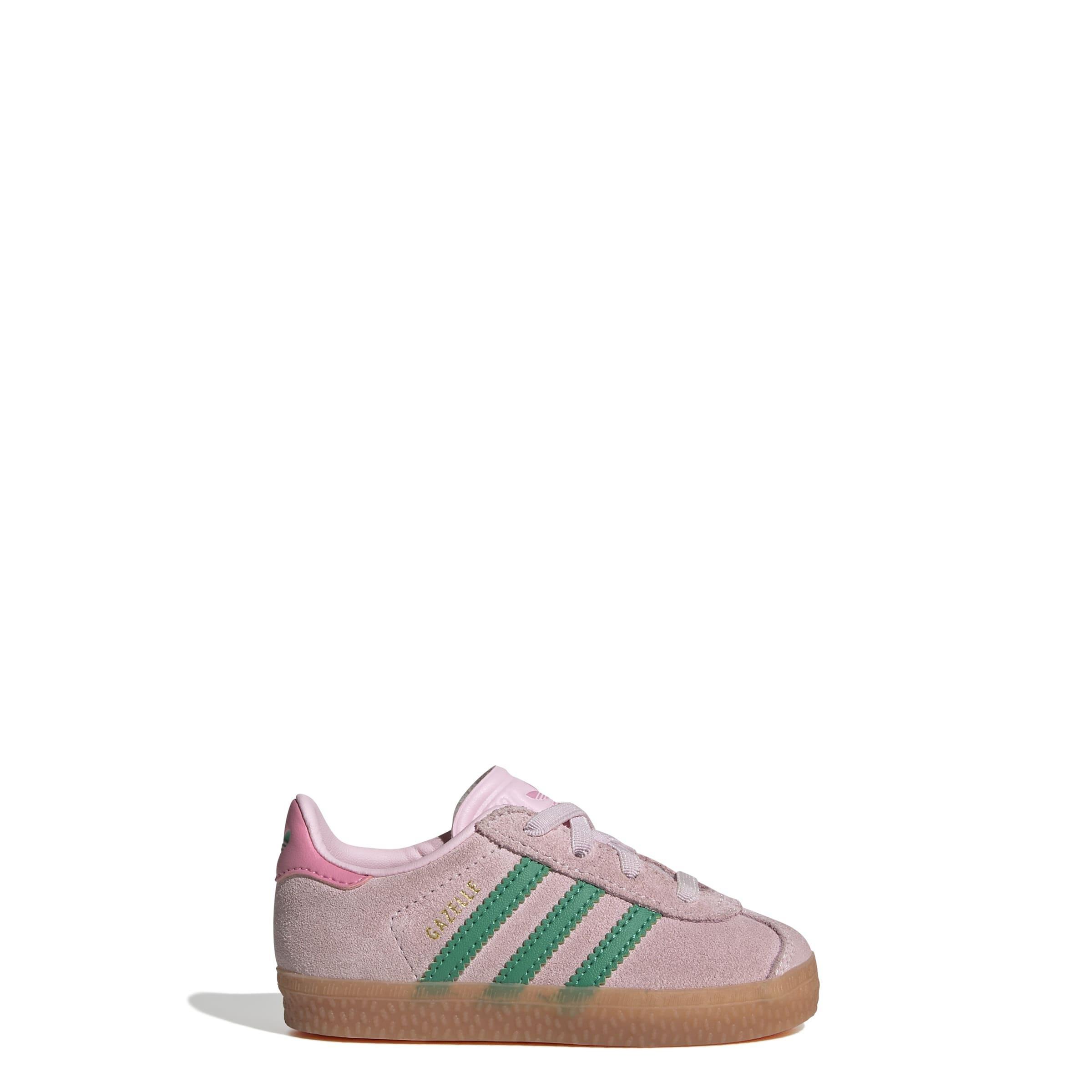 Kids Unisex Gazelle Comfort Closure Elastic Laces Shoes, Pink, , large image number 12