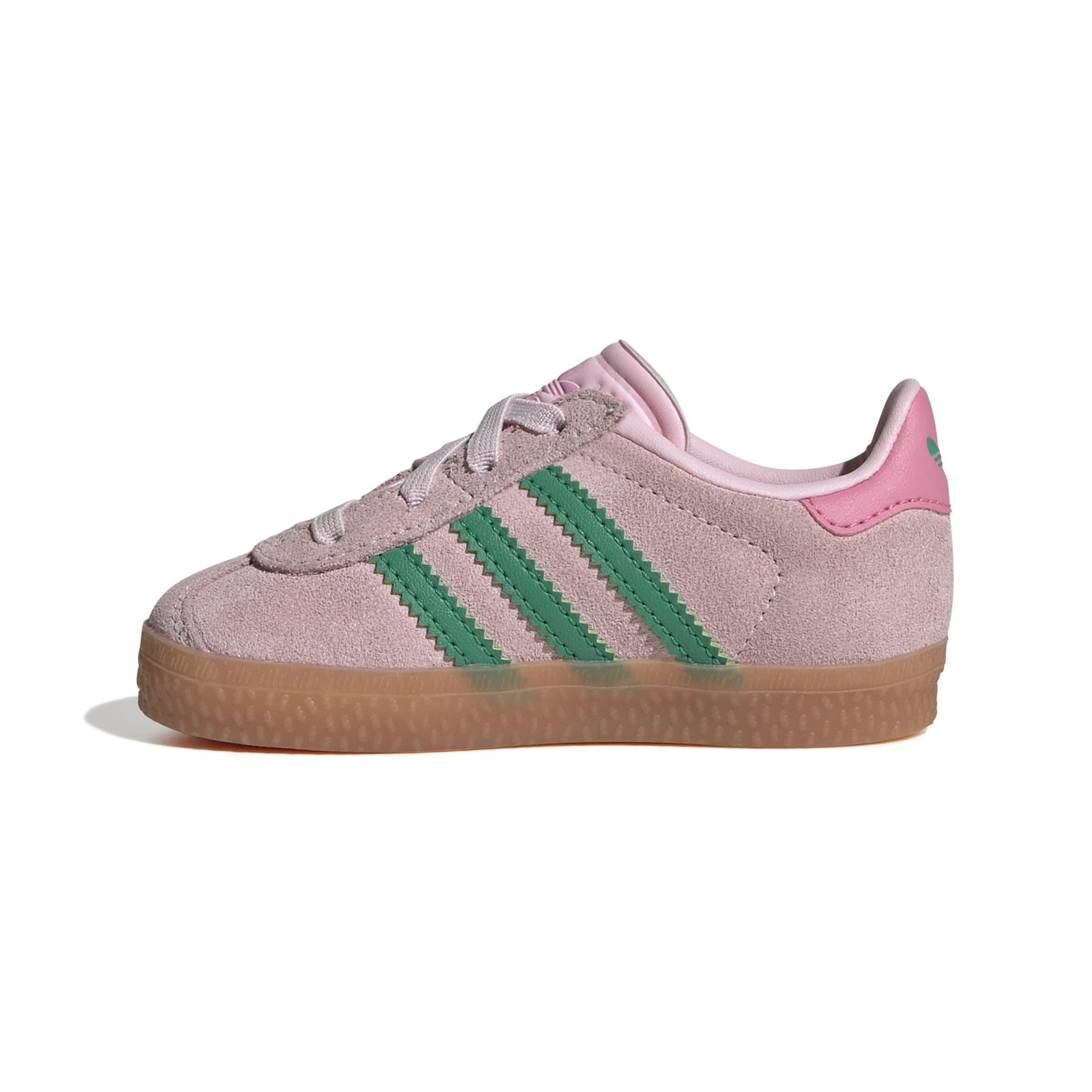 Kids Unisex Gazelle Comfort Closure Elastic Laces Shoes, Pink, , large image number 14