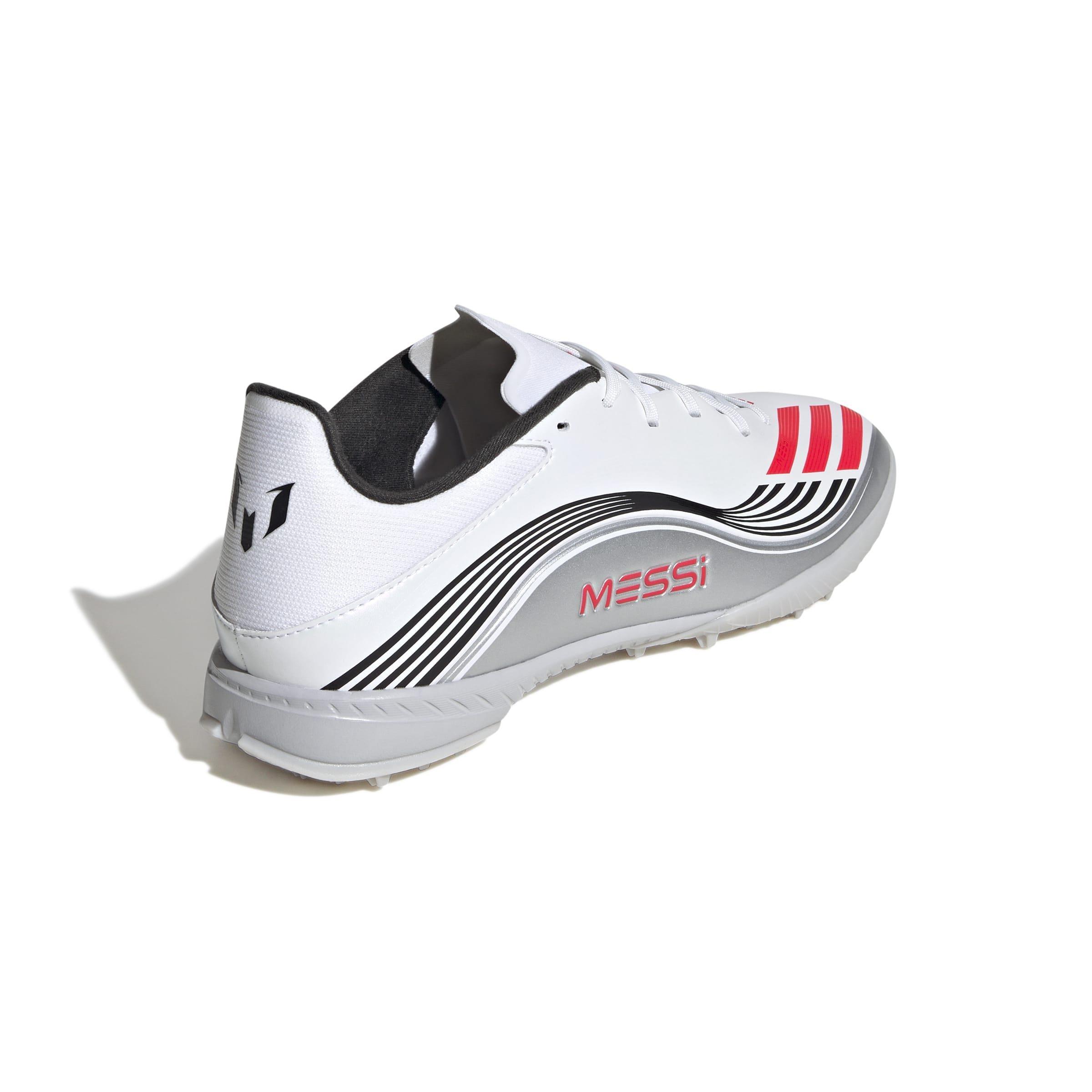 Unisex F50 Messi League Turf Boots, White, , large image number 3