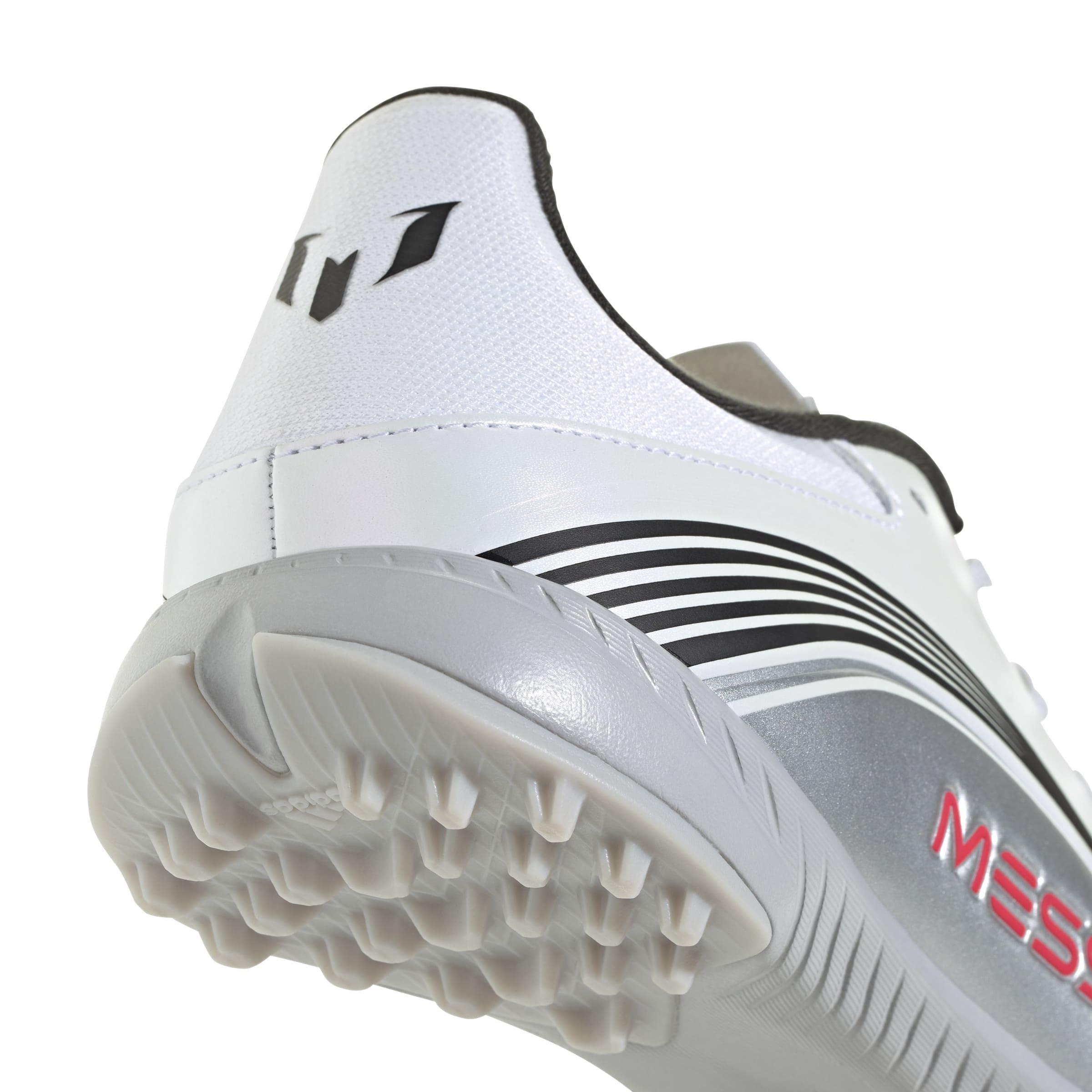 Unisex F50 Messi League Turf Boots, White, , large image number 5