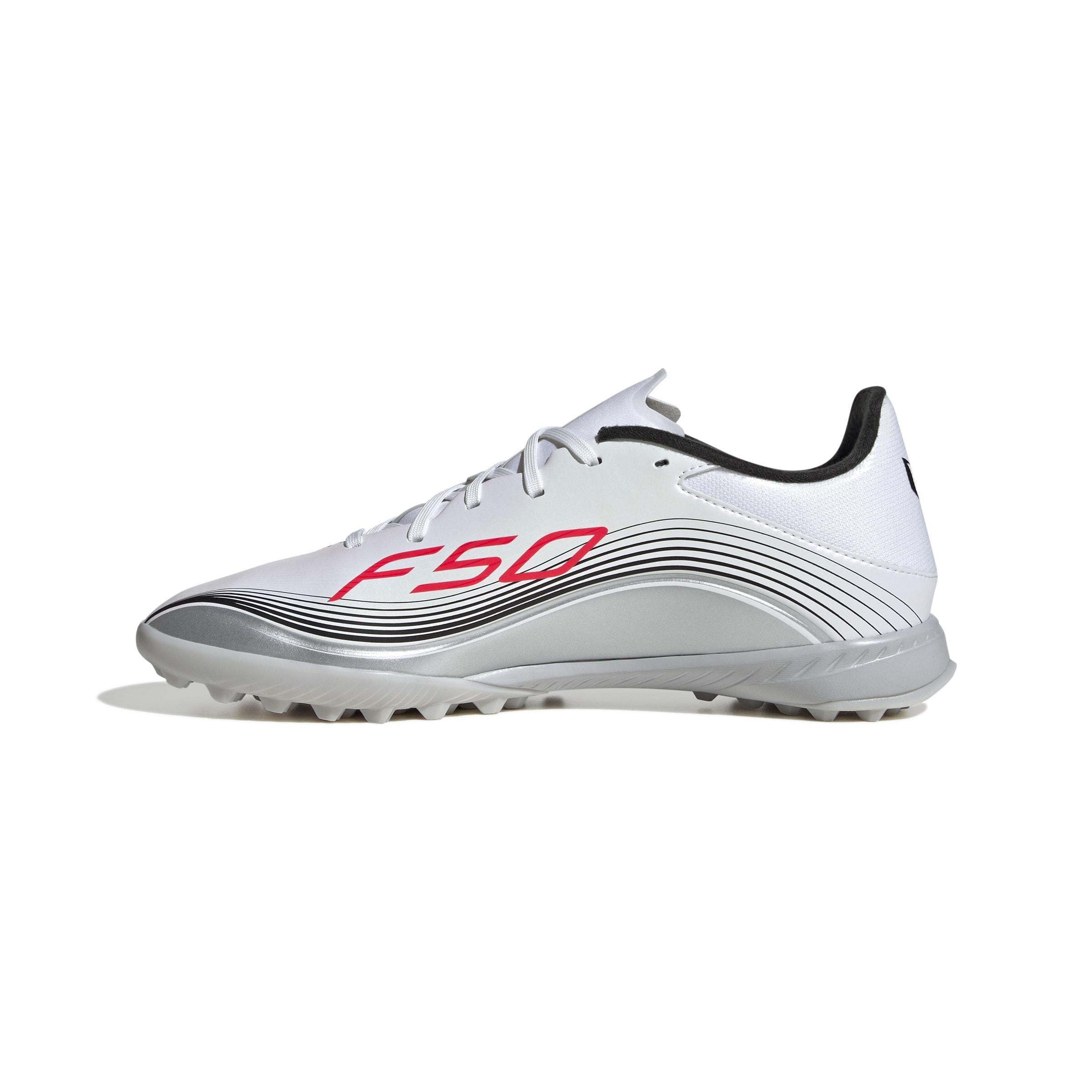 Unisex F50 Messi League Turf Boots, White, , large image number 10