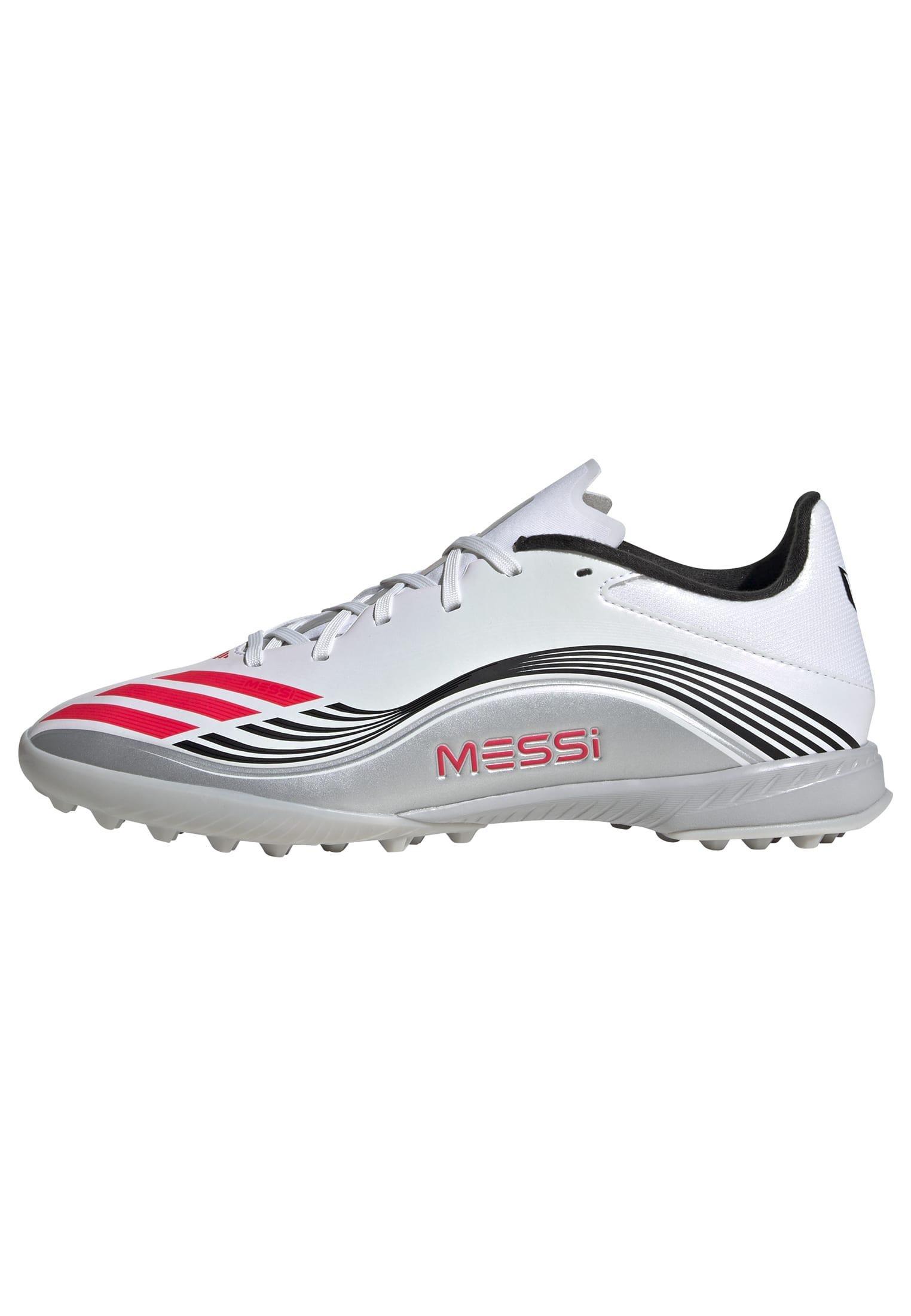 Unisex F50 Messi League Turf Boots, White, , large image number 11