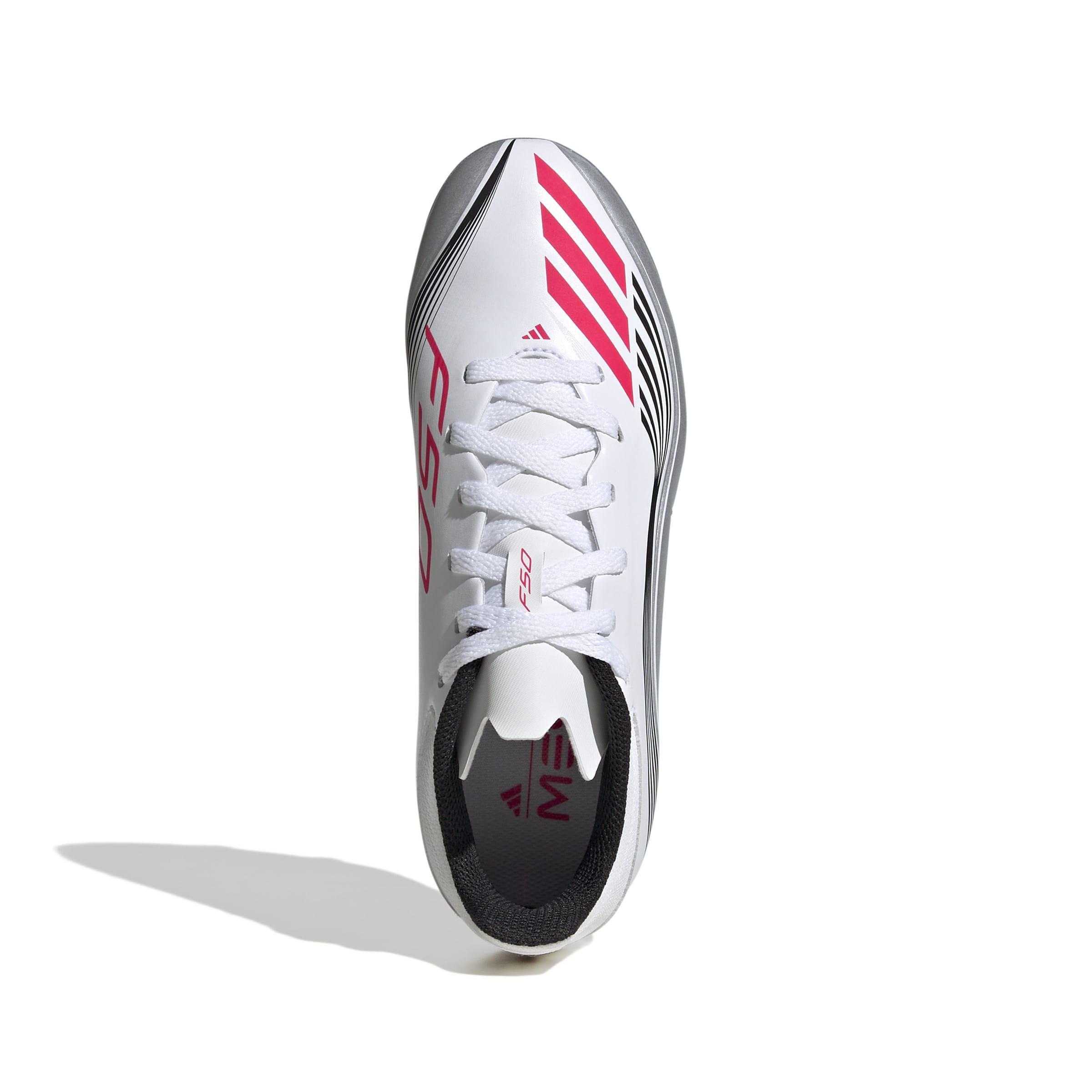 Kids Unisex F50 Messi League Firm/Multi-Ground Boots, White, , large image number 1