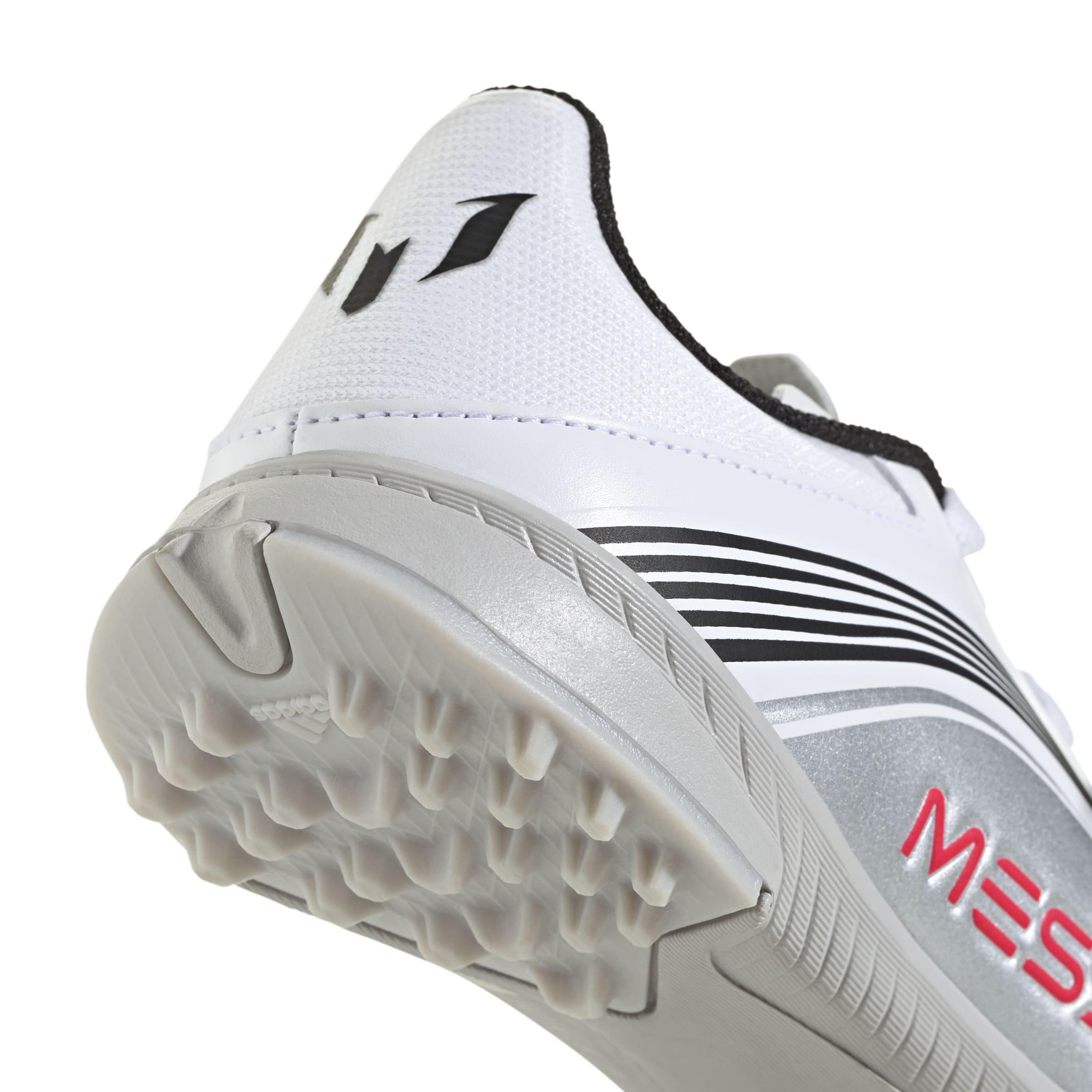 Kids Unisex F50 Messi League Turf Boots, White, , large image number 4