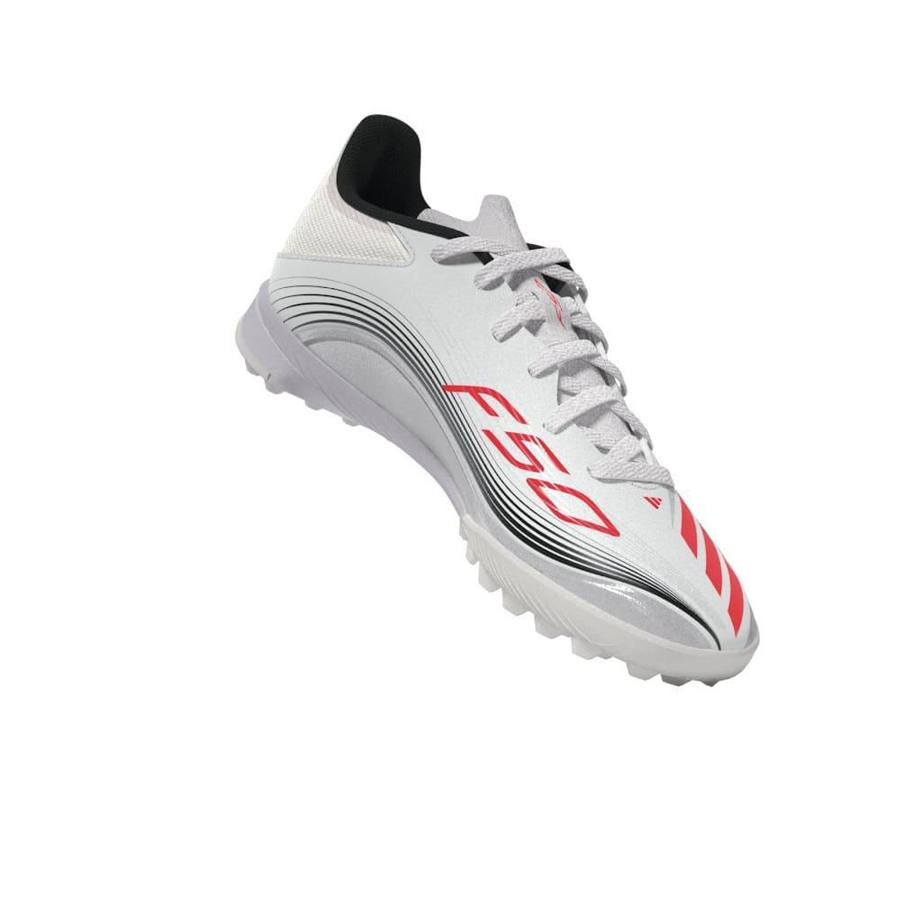 Kids Unisex F50 Messi League Turf Boots, White, , large image number 7