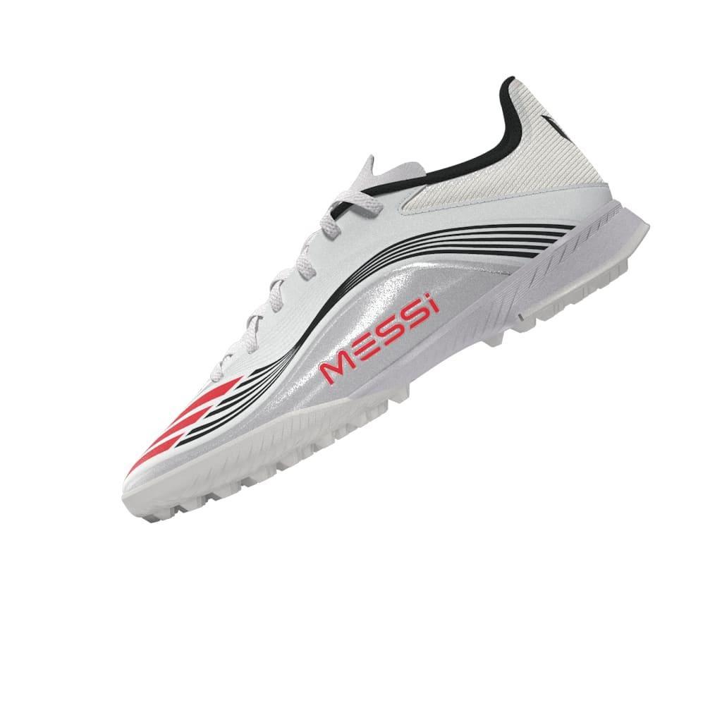 Kids Unisex F50 Messi League Turf Boots, White, , large image number 8