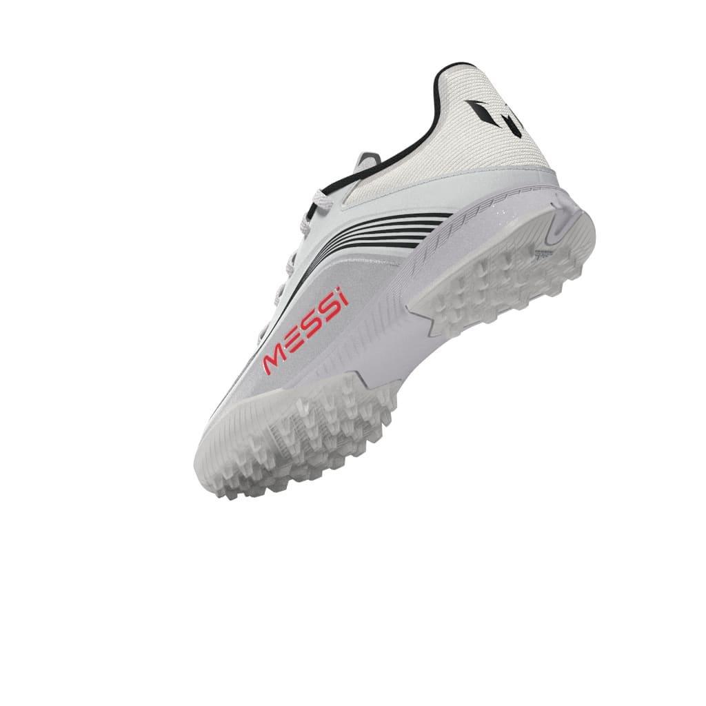 Kids Unisex F50 Messi League Turf Boots, White, , large image number 12