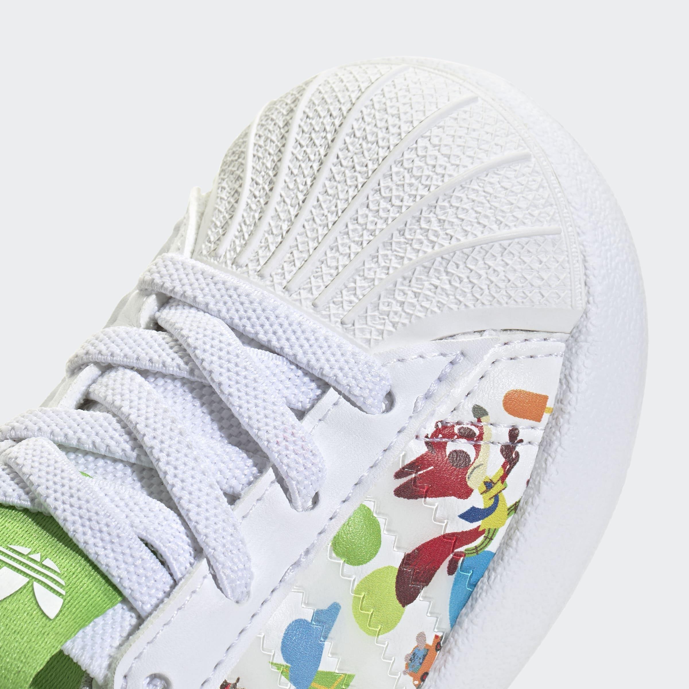 Kids Unisex Adidas Disney Adifom Superstars 360 Shoes, White, A701_ONE, large image number 5