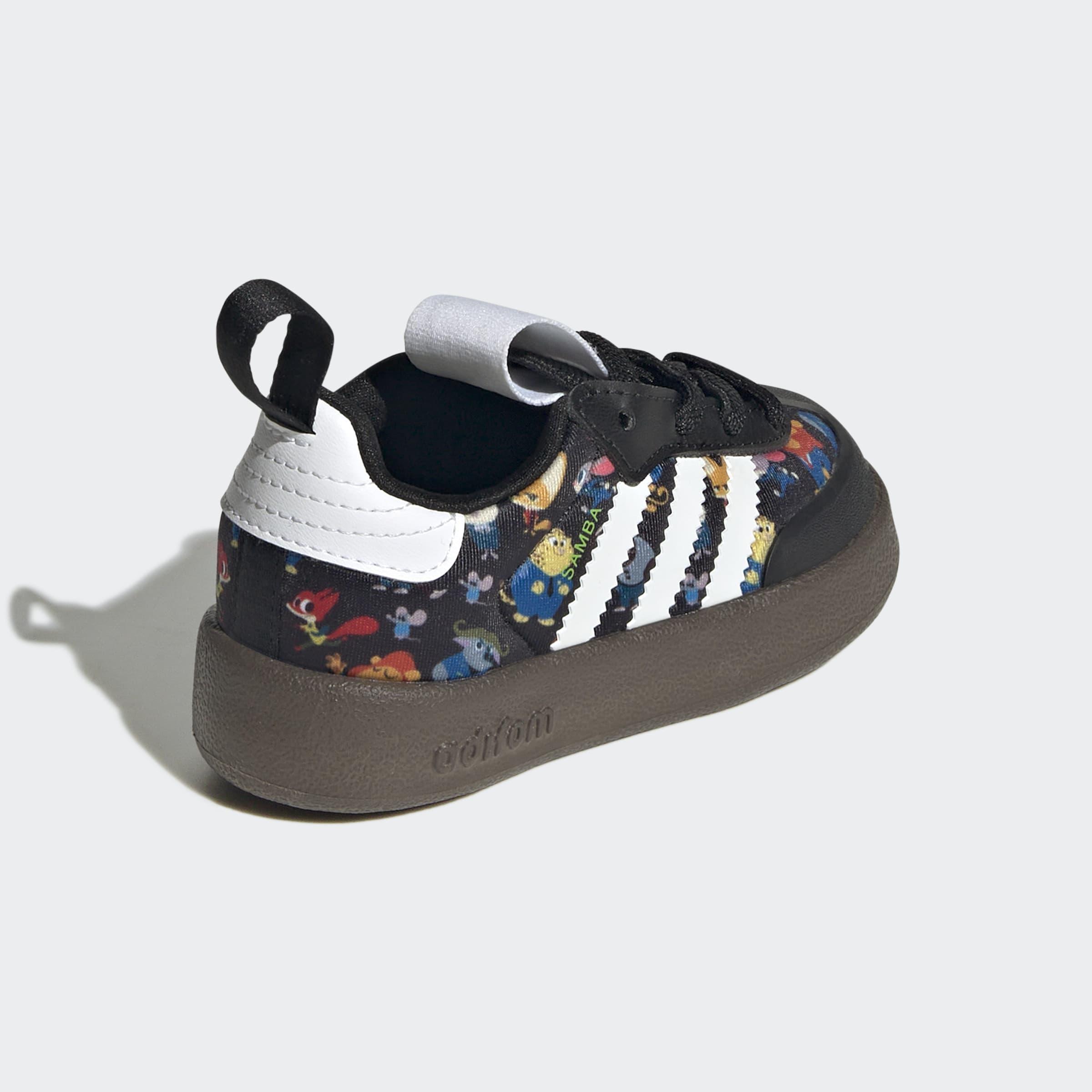 Kids Unisex Adidas Disney Adifom Samba 360 Shoes, Black, A701_ONE, large image number 4