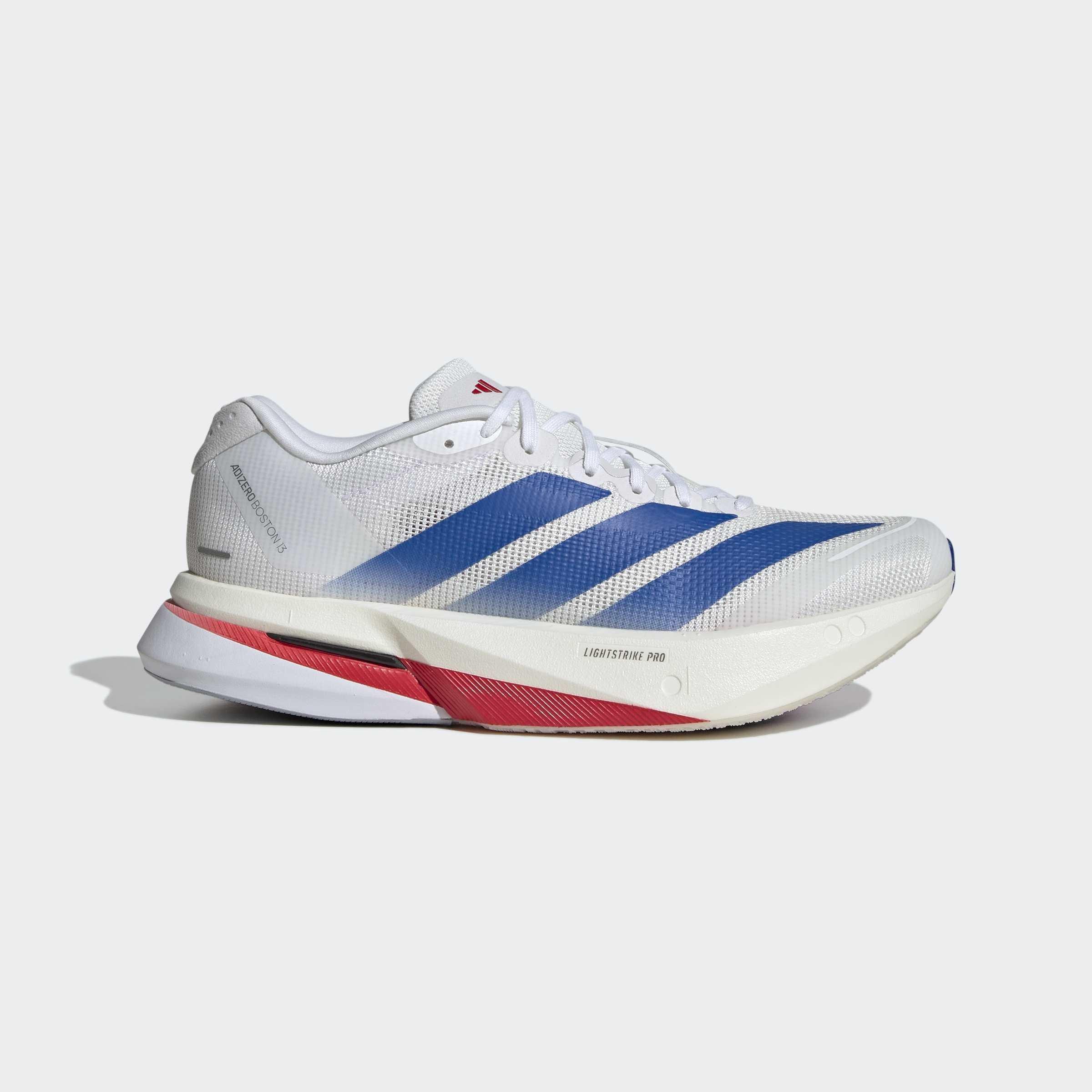 Adizero Boston 13 Shoes, White, A701_ONE, large image number 0