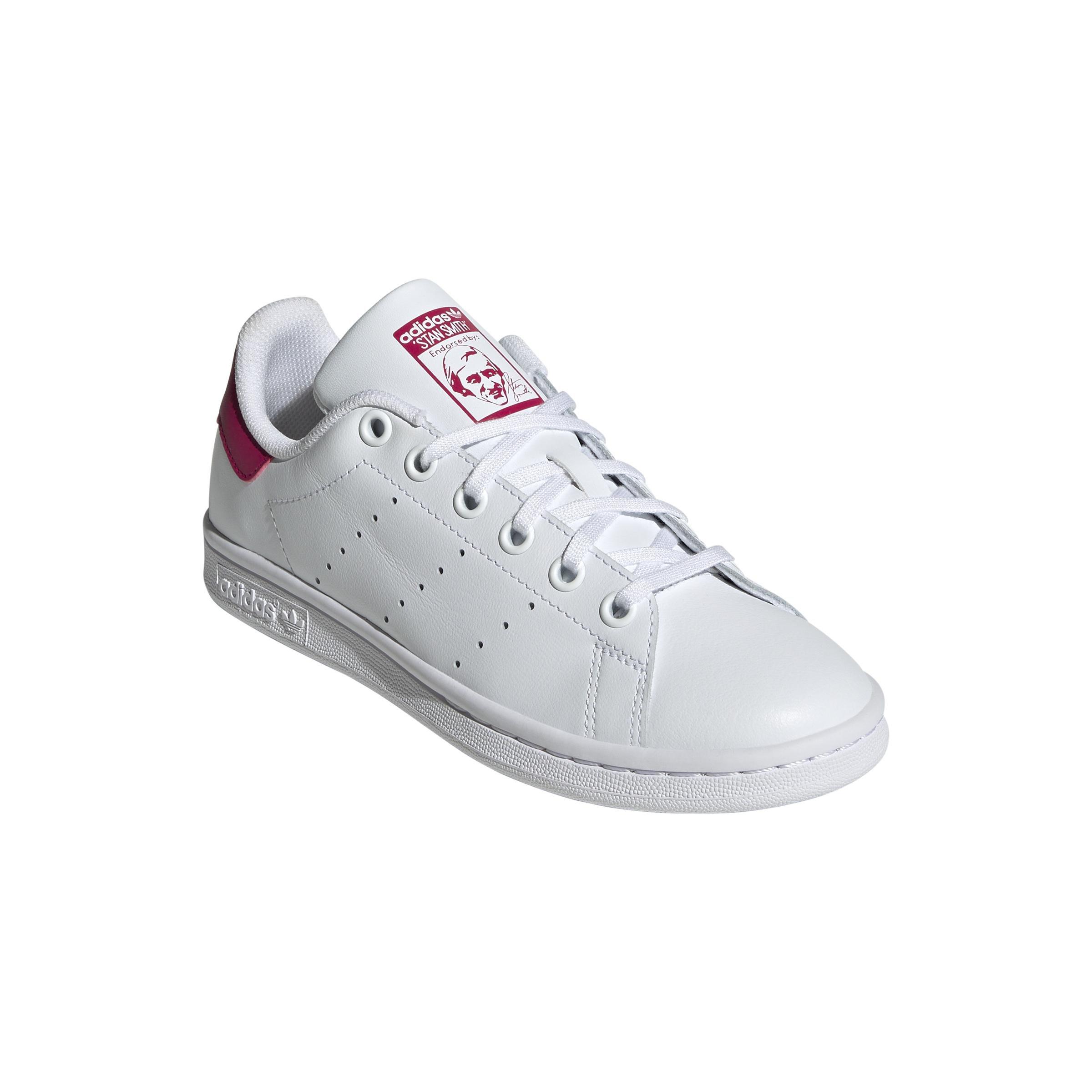 Unisex Kids Stan Smith Shoes, White, A701_ONE, large image number 2
