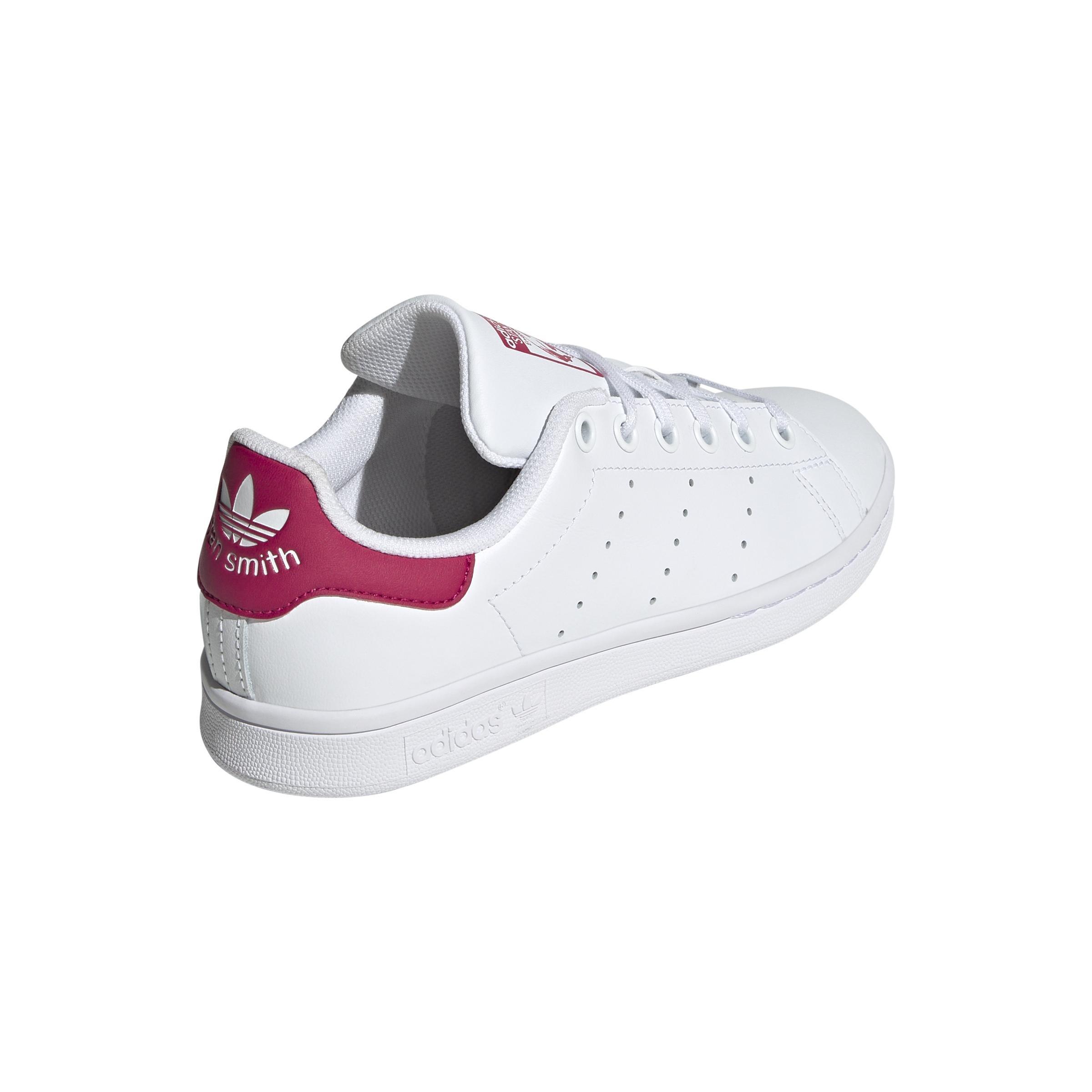 Unisex Kids Stan Smith Shoes, White, A701_ONE, large image number 3