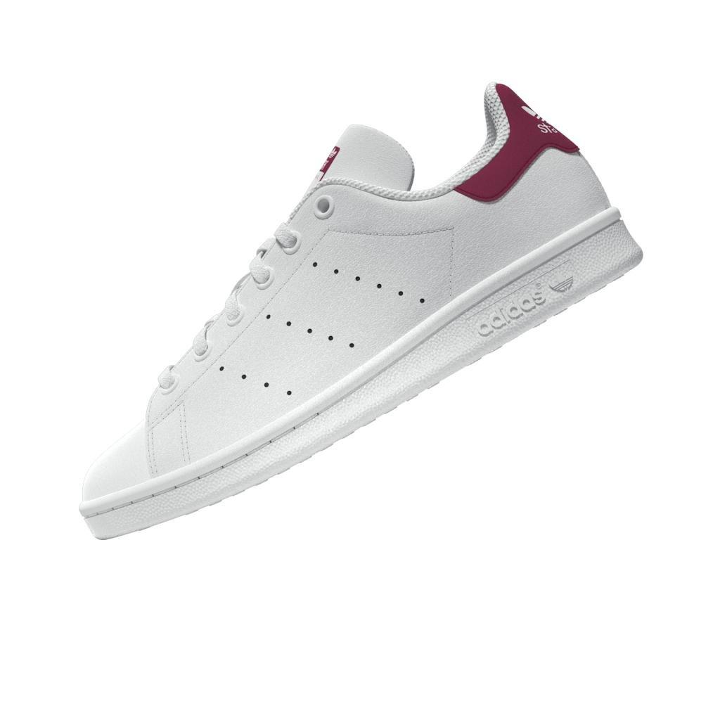 Unisex Kids Stan Smith Shoes, White, A701_ONE, large image number 6