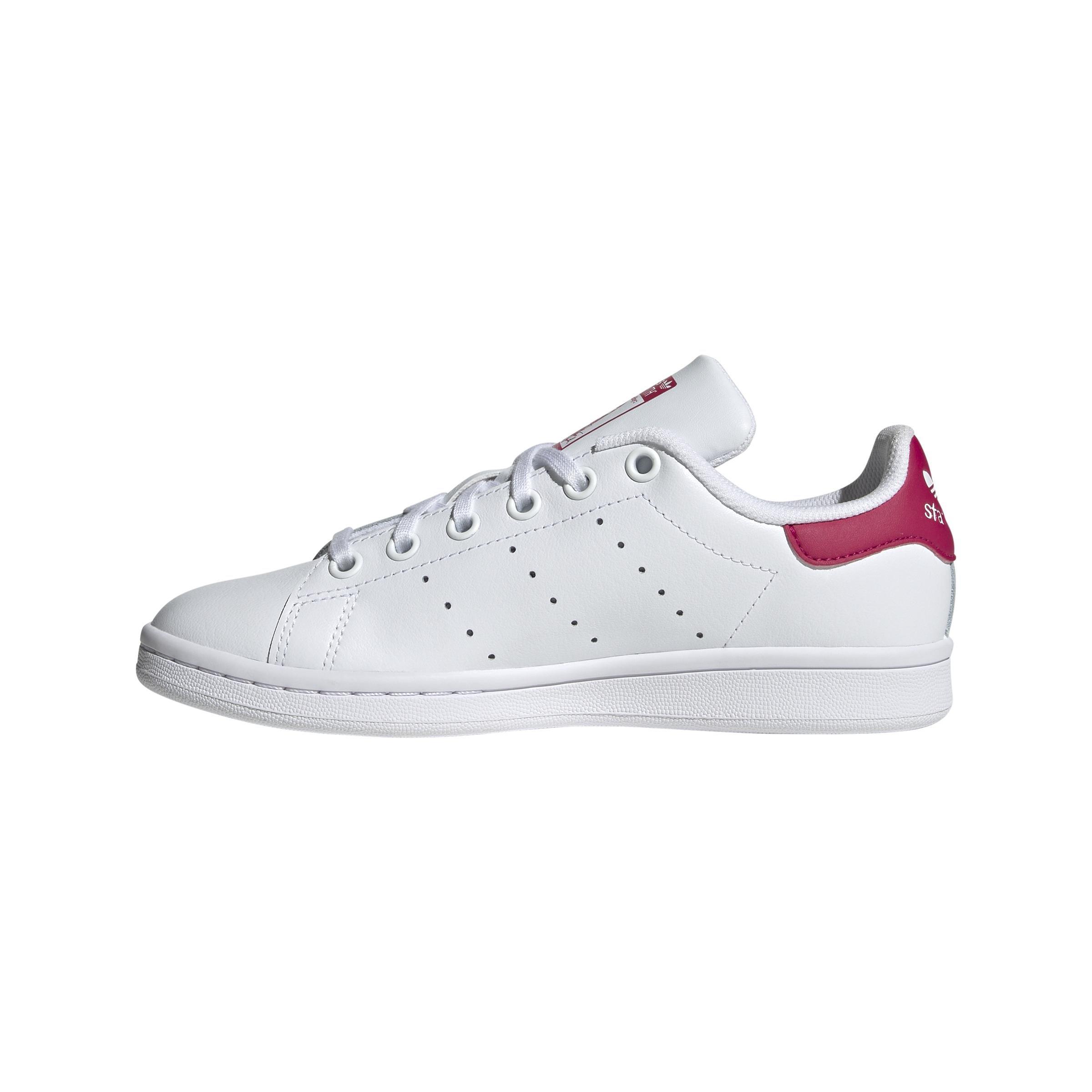 Unisex Kids Stan Smith Shoes, White, A701_ONE, large image number 8