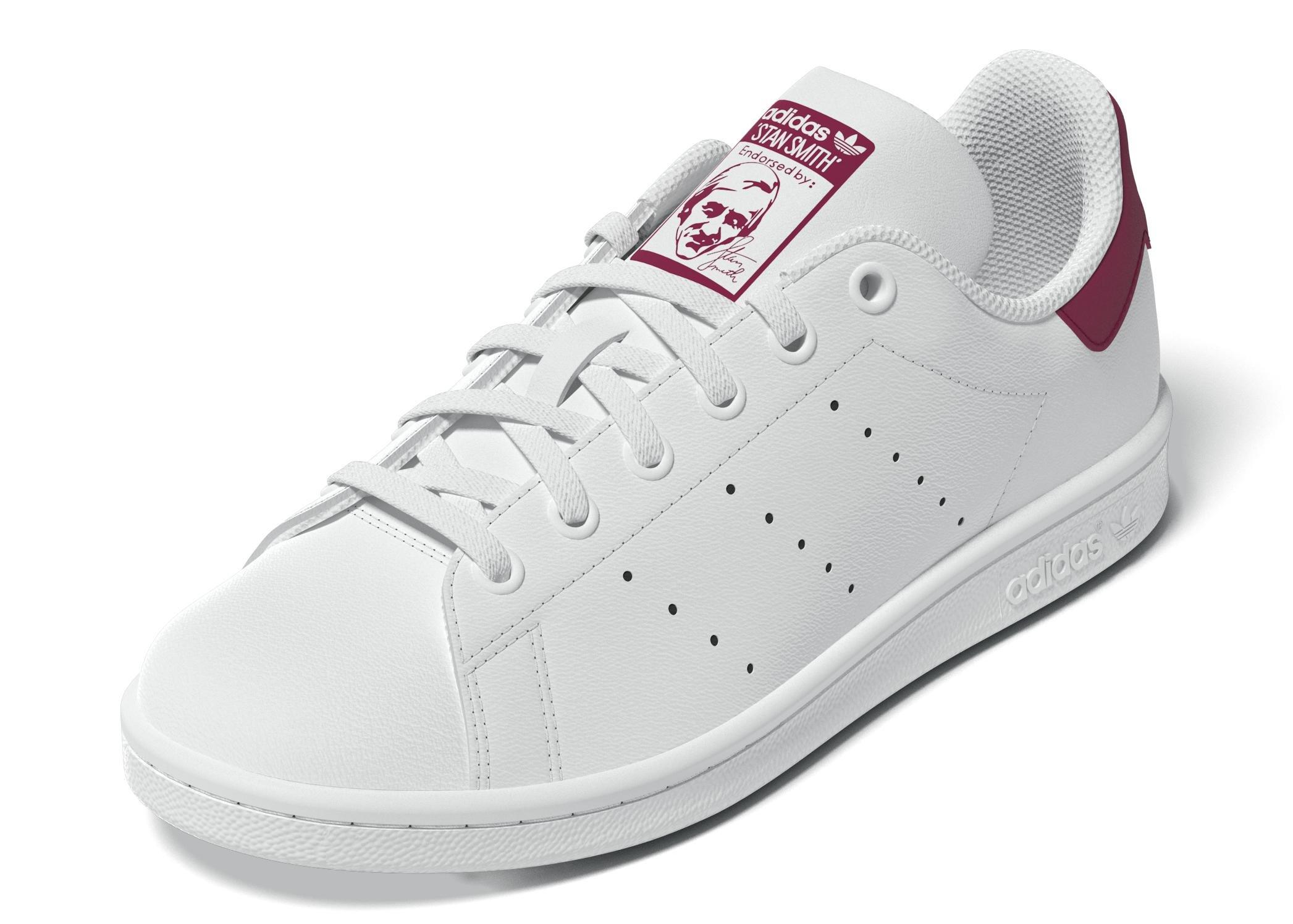 Unisex Kids Stan Smith Shoes, White, A701_ONE, large image number 9