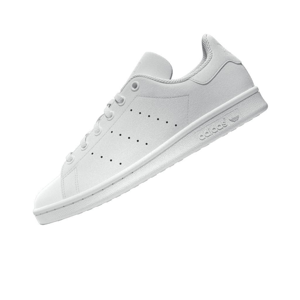 Unisex Kids Stan Smith Shoes, White, A701_ONE, large image number 6