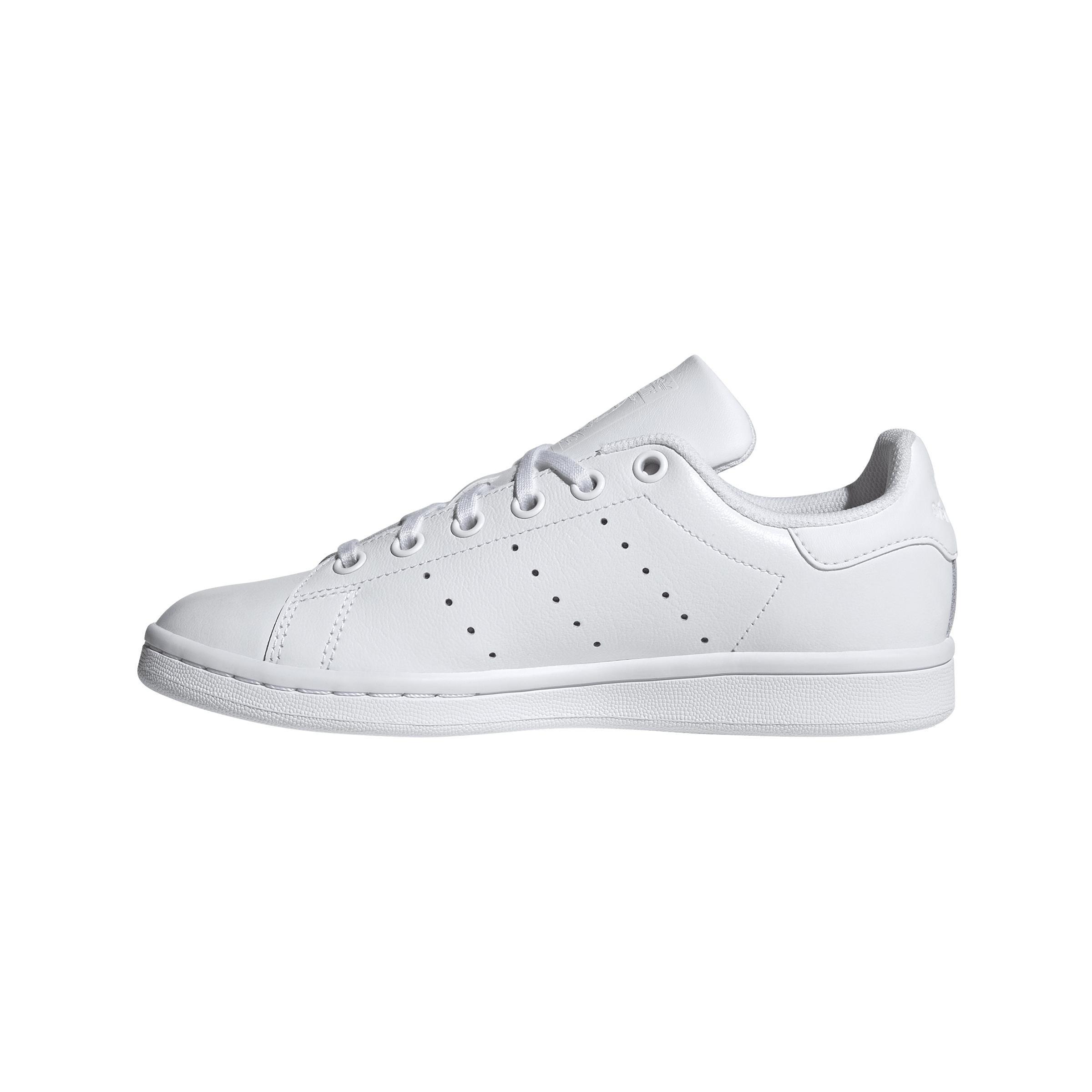 Unisex Kids Stan Smith Shoes, White, A701_ONE, large image number 7