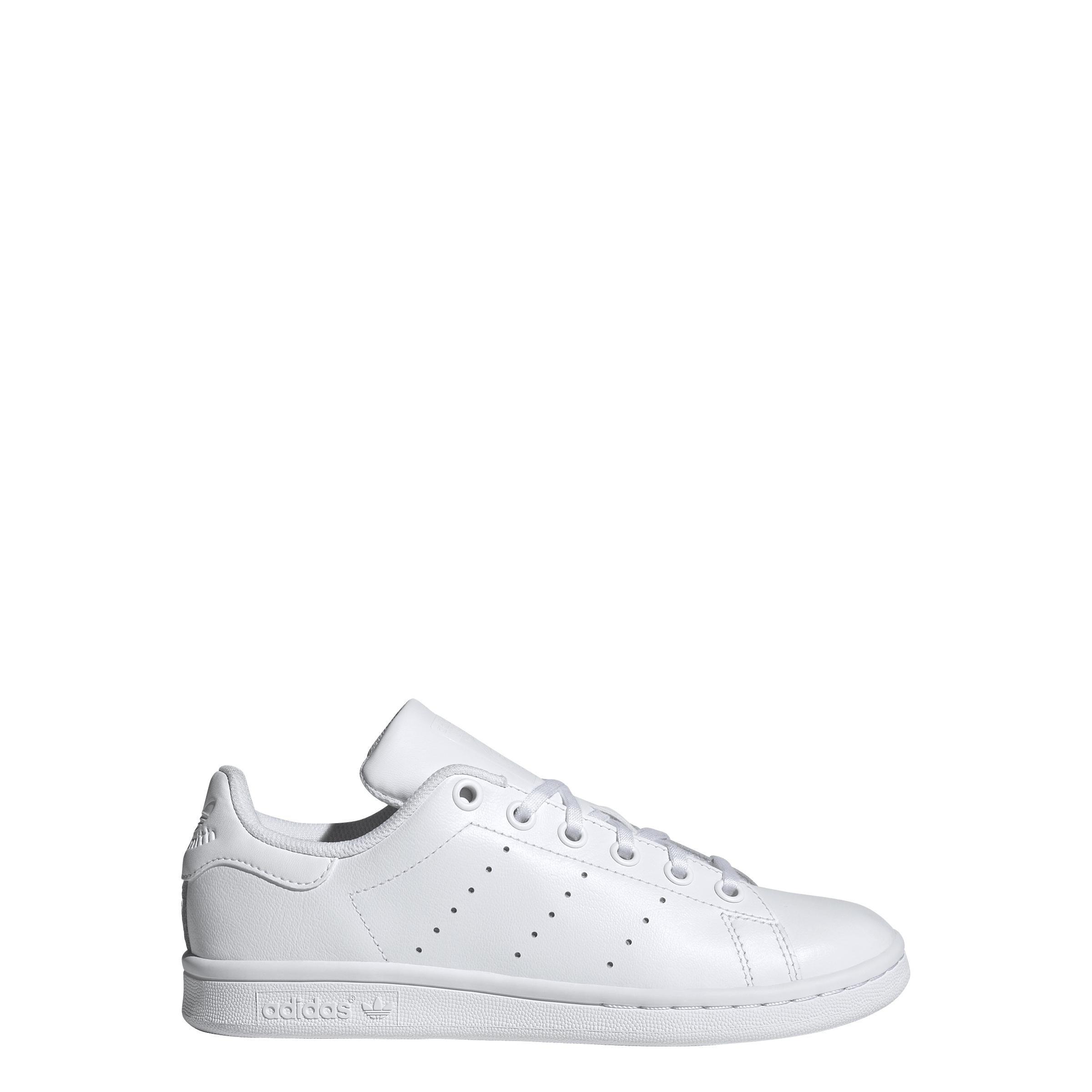 Unisex Kids Stan Smith Shoes, White, A701_ONE, large image number 9
