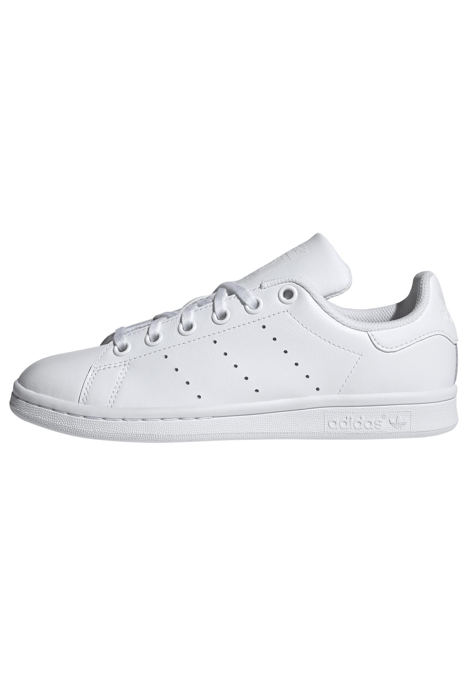 Unisex Kids Stan Smith Shoes, White, A701_ONE, large image number 11